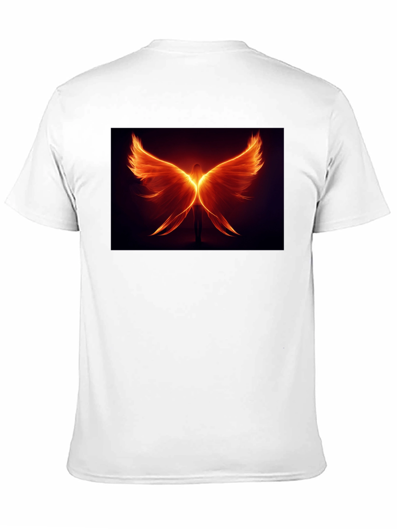 Fiery Wings Graphic Black T-Shirt