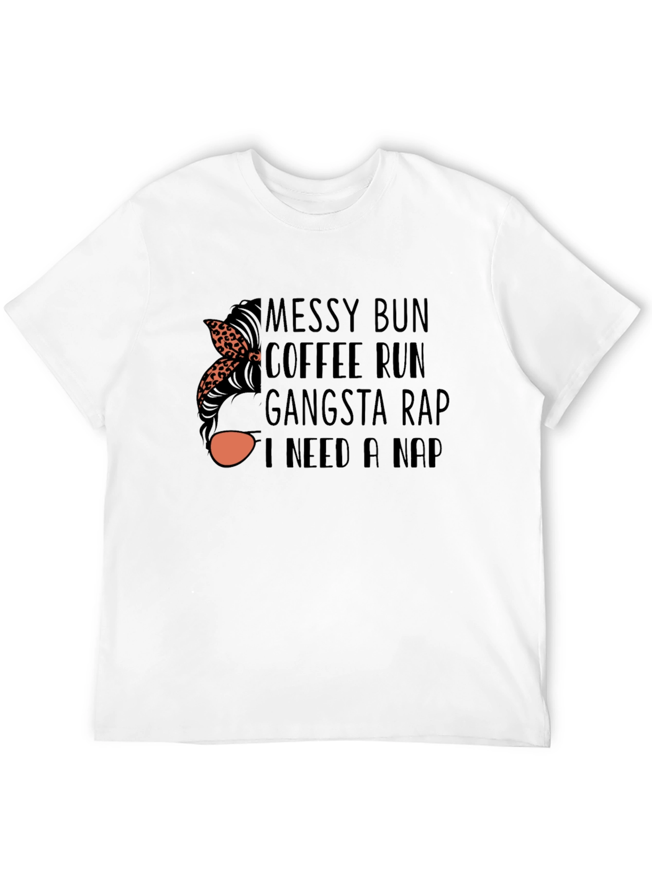 Messy Bun Coffee Run T-Shirt