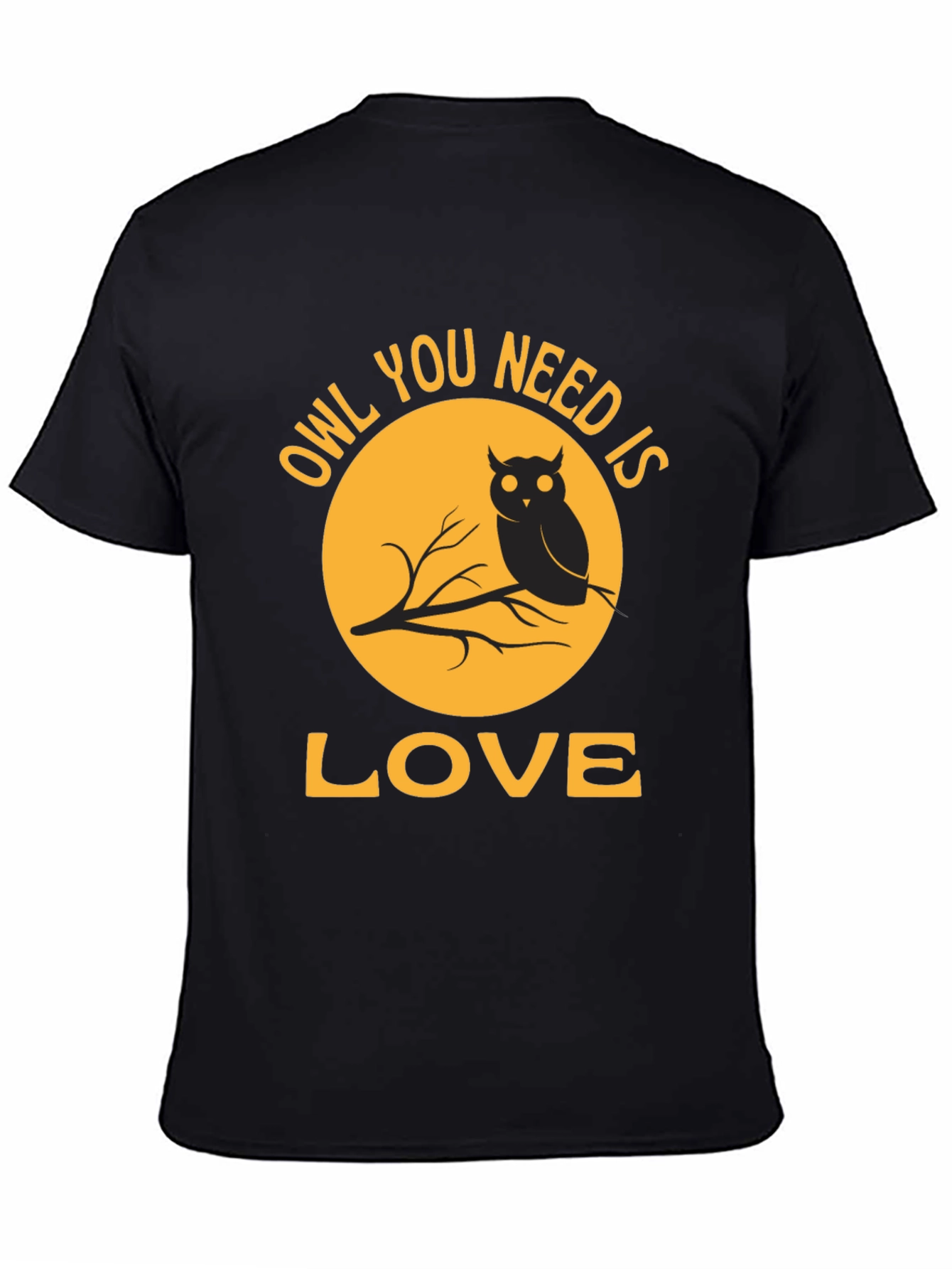 Owl You Need Is Love T-Shirt - Black
