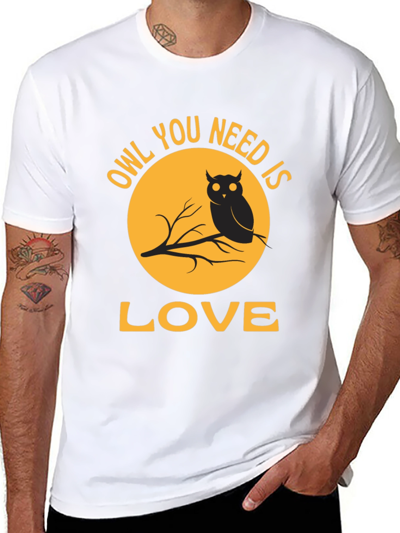 Owl You Need Is Love T-Shirt - Black