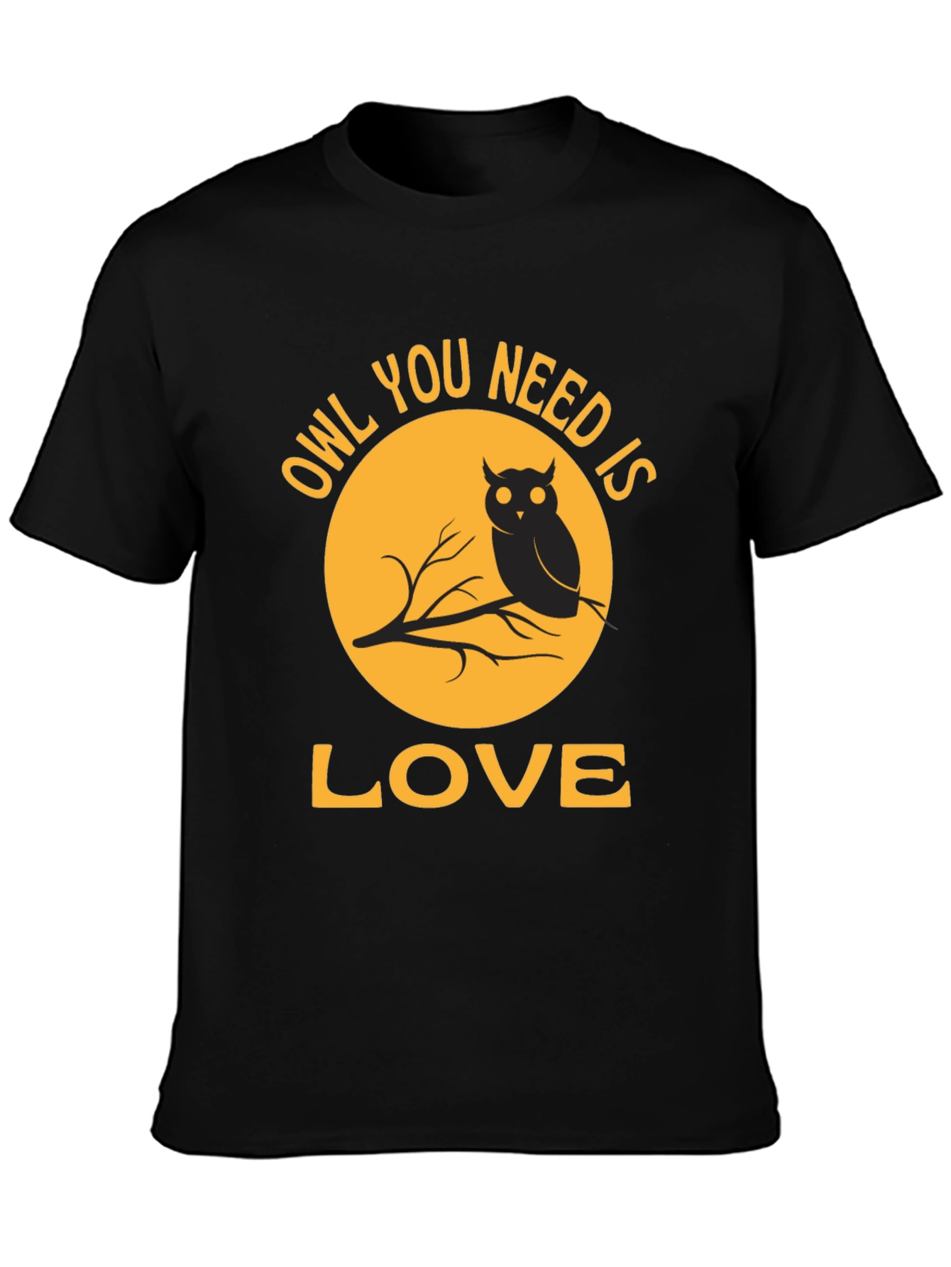 Owl You Need Is Love T-Shirt - Black