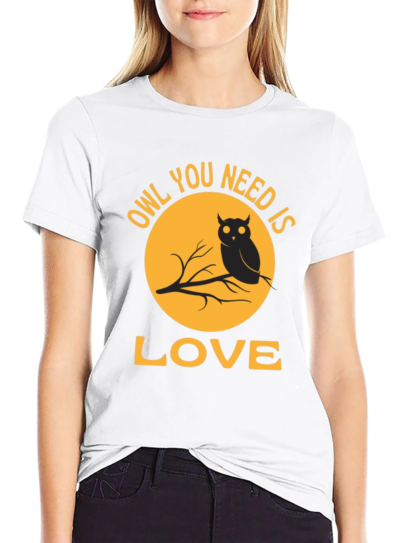 Owl You Need Is Love T-Shirt - Black