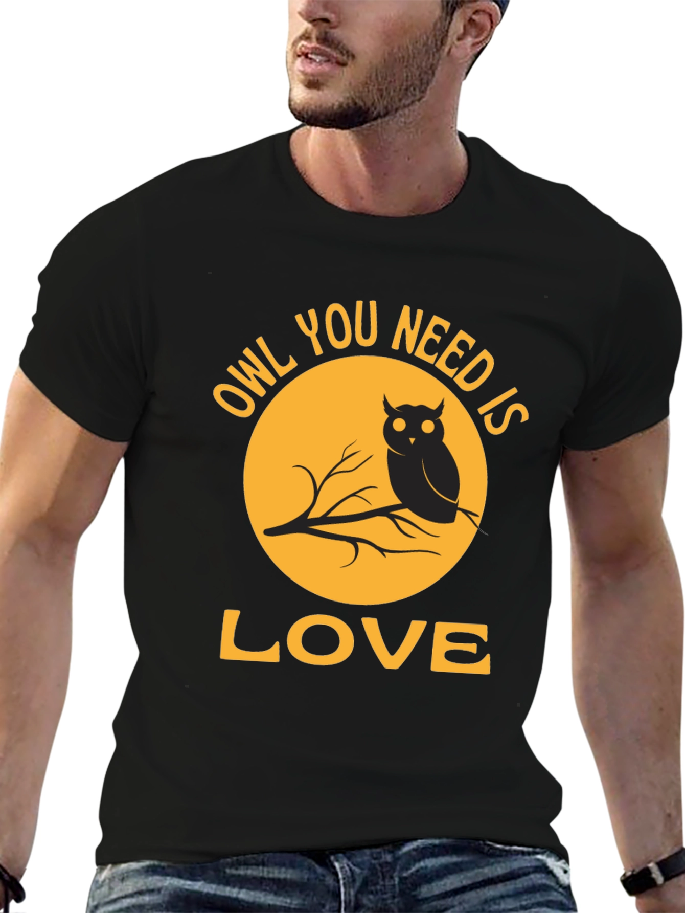 Owl You Need Is Love T-Shirt - Black
