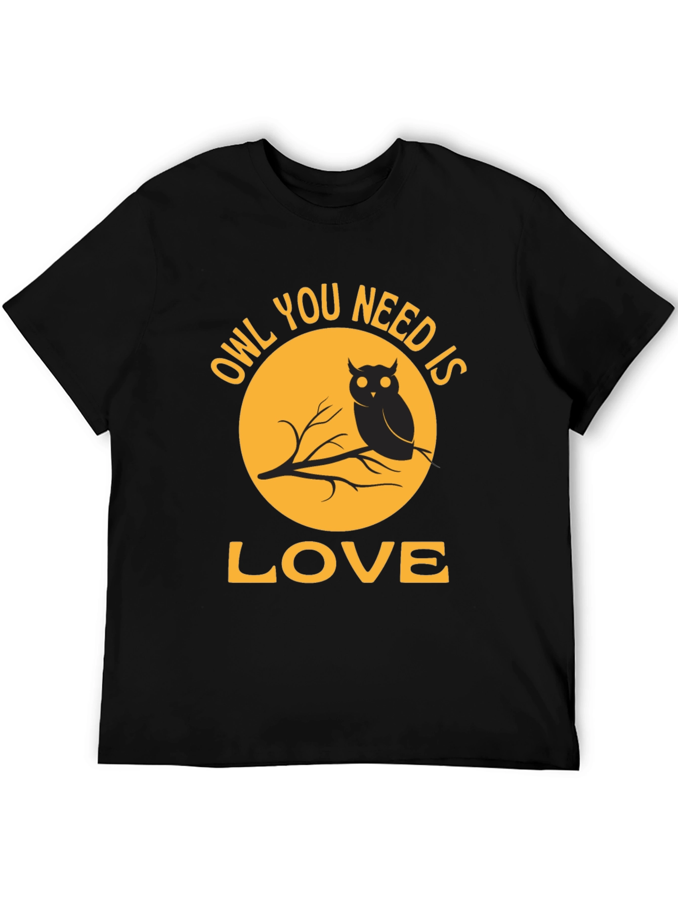 Owl You Need Is Love T-Shirt - Black