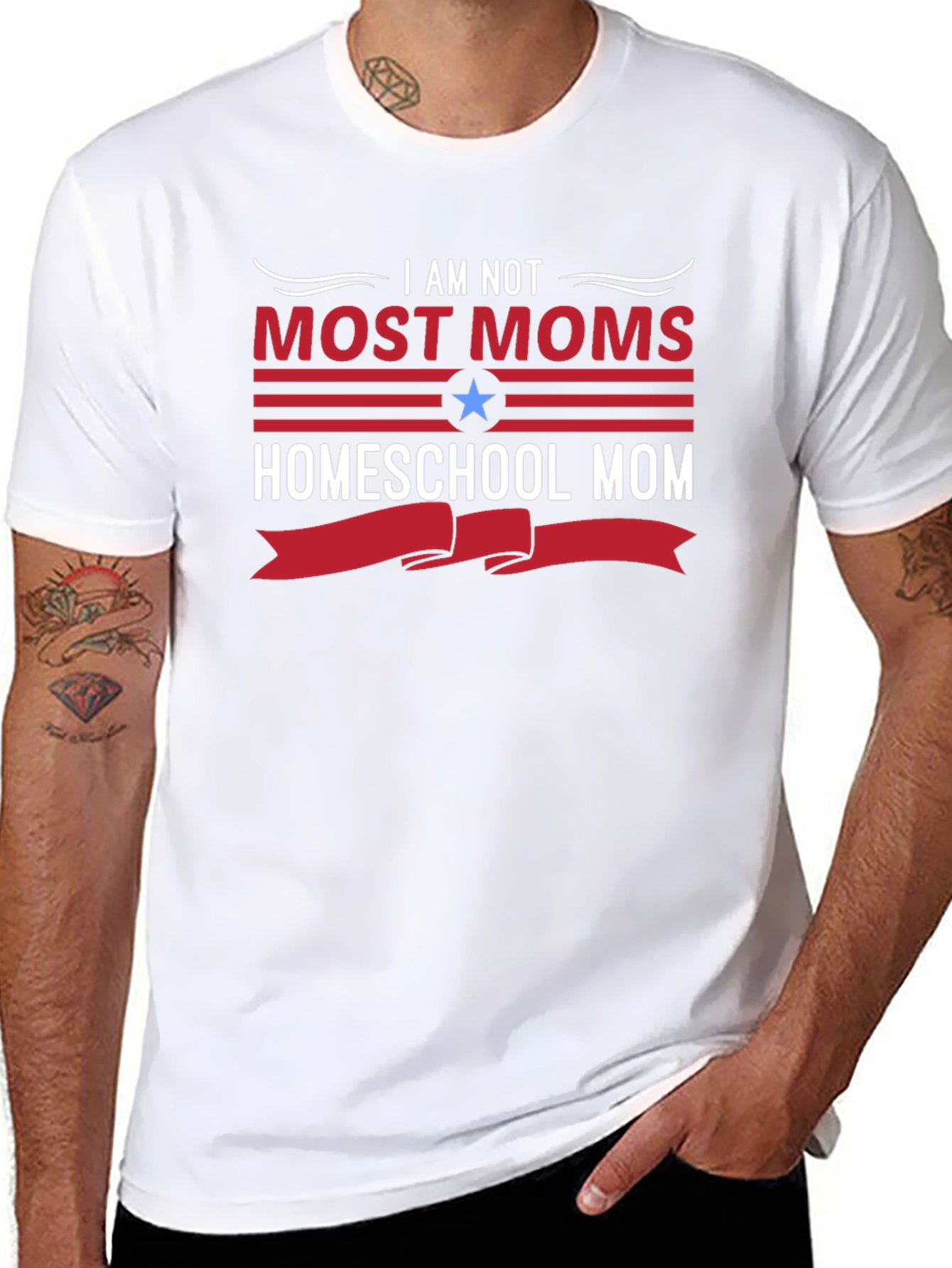 Homeschool Mom T-Shirt - I Am Not Most Moms