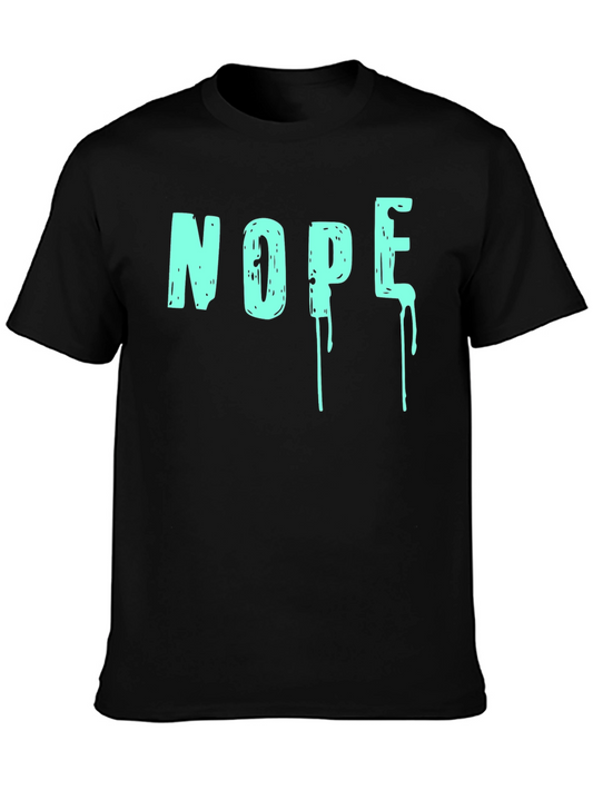 Nope Graphic T-Shirt - Mens Crew Neck