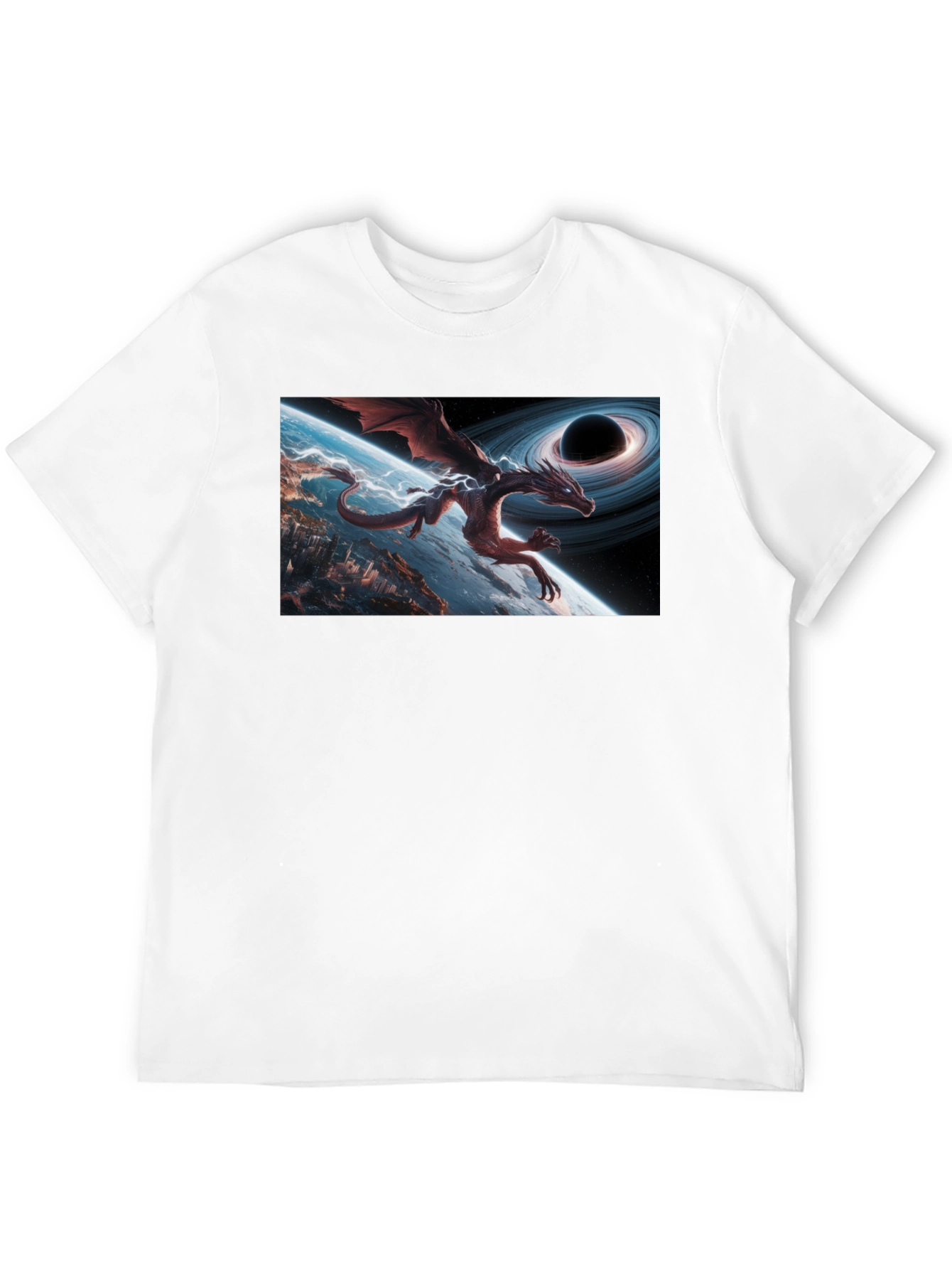 Cosmic Dragon Graphic T-Shirt