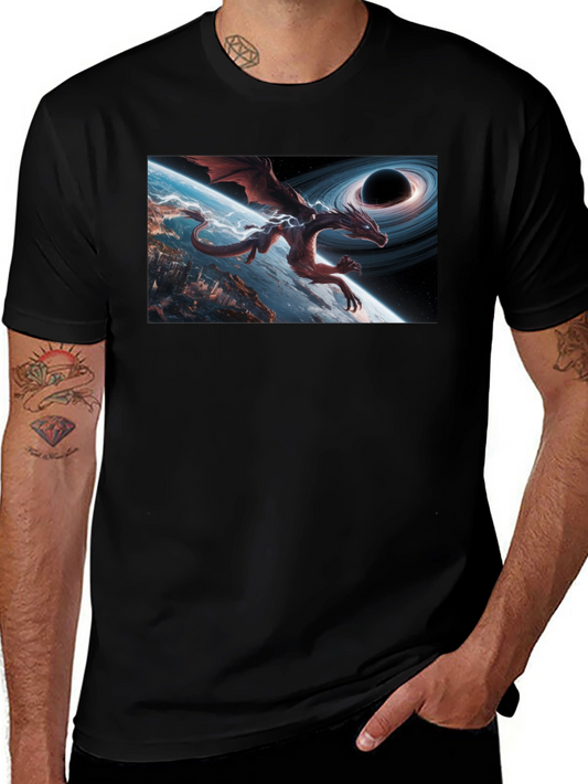 Cosmic Dragon Graphic T-Shirt