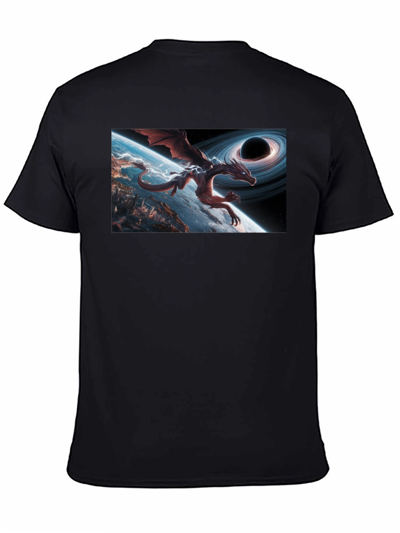 Cosmic Dragon Graphic T-Shirt