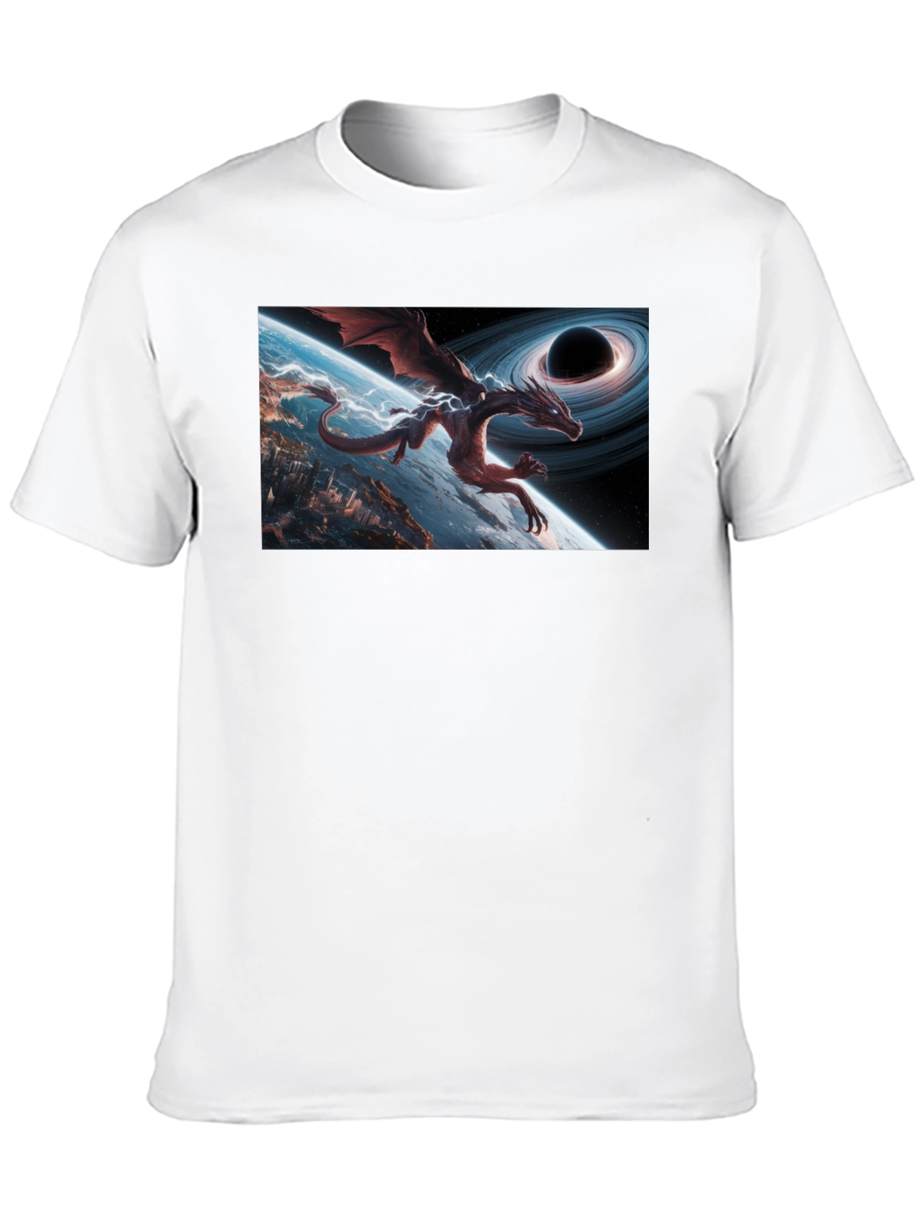 Cosmic Dragon Graphic T-Shirt