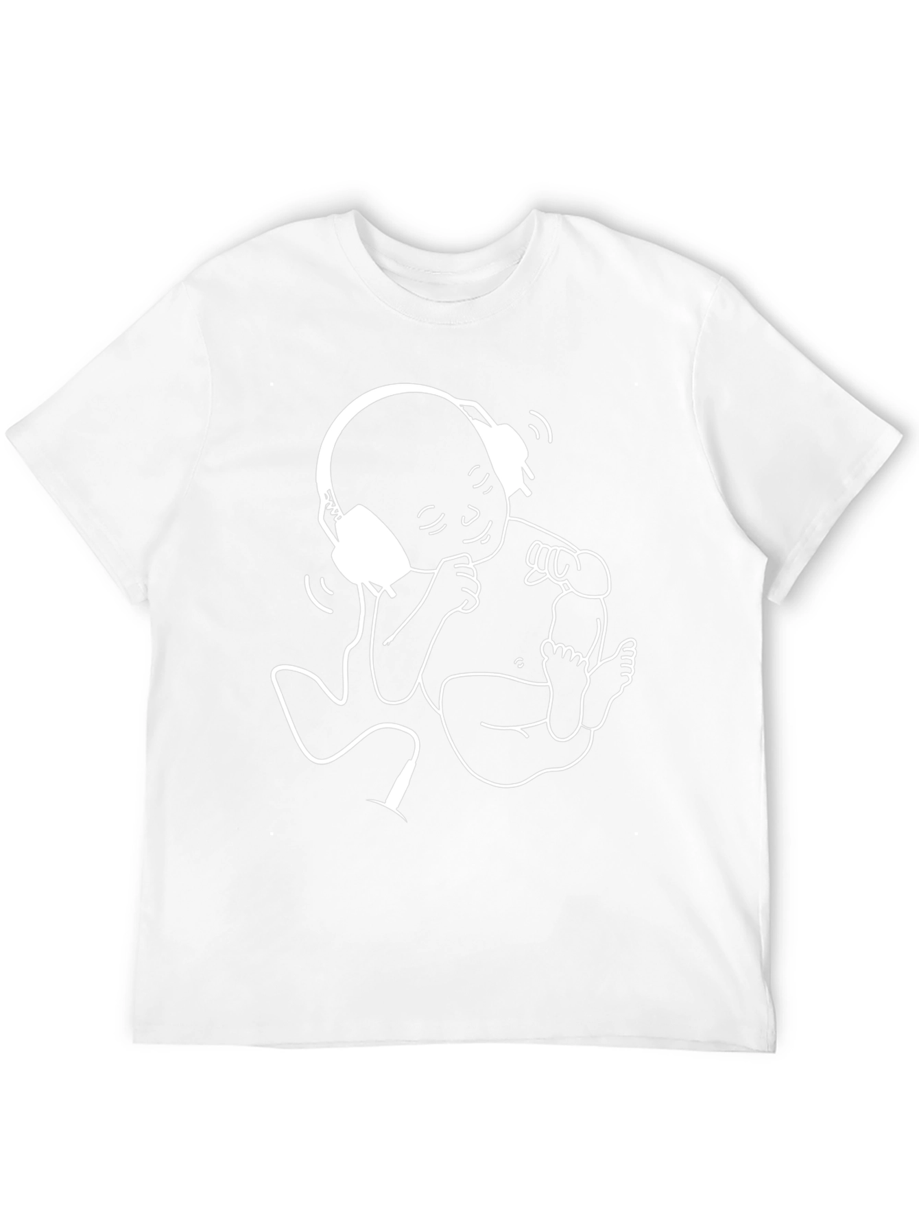 DJ Baby Graphic Tee - Black Cotton T-Shirt