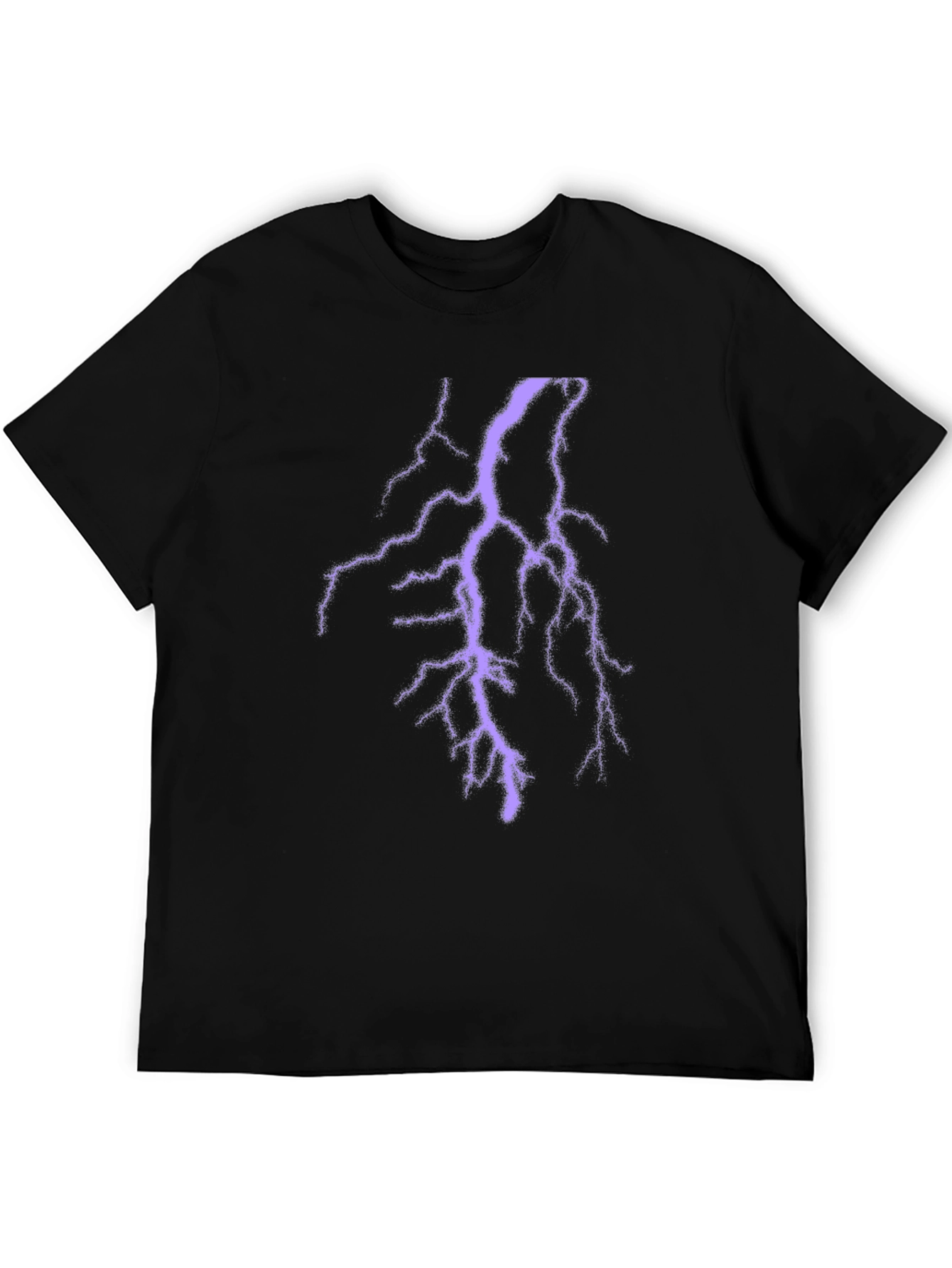 Black Lightning Bolt T-Shirt - Electric Style