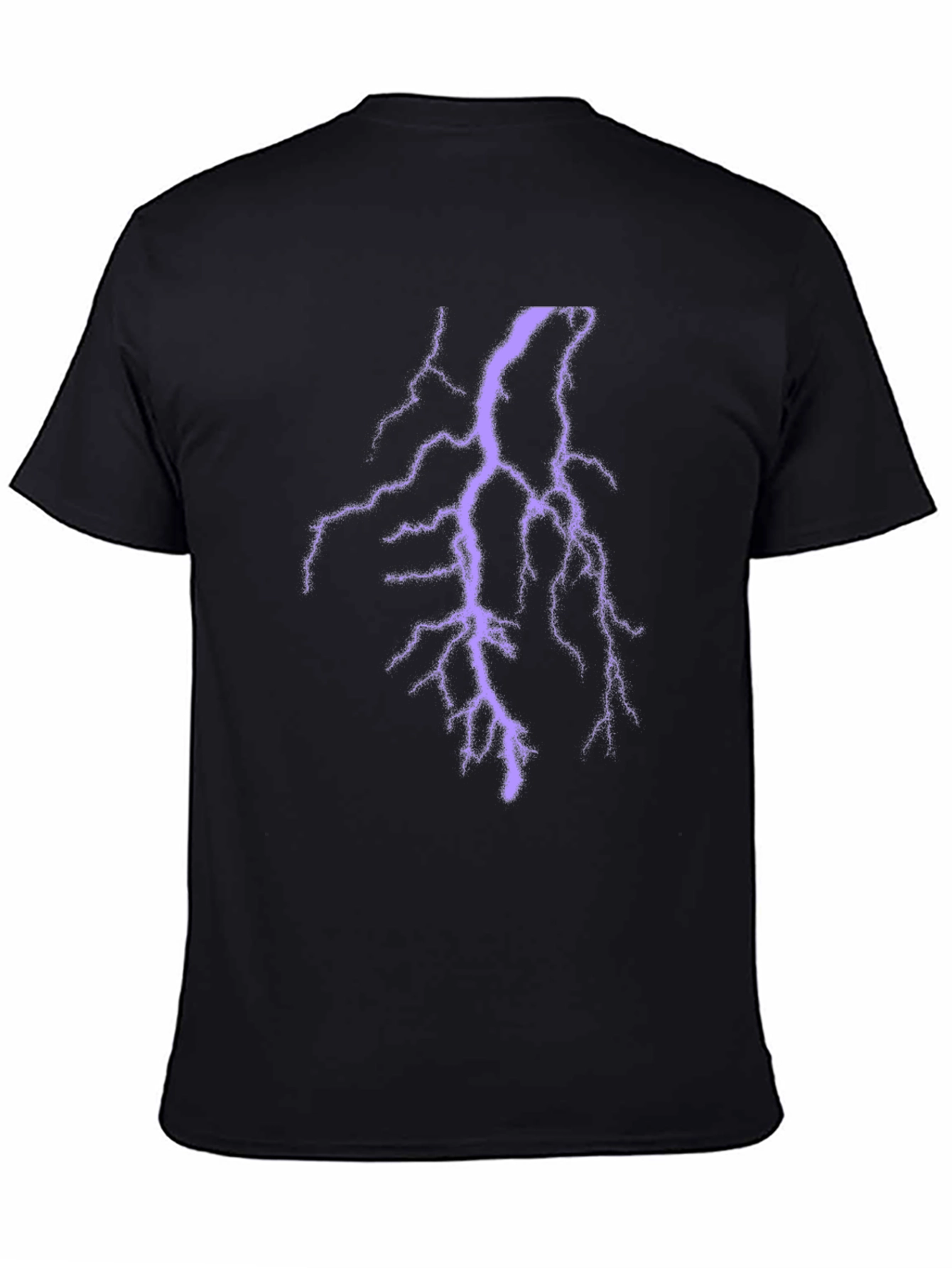Black Lightning Bolt T-Shirt - Electric Style