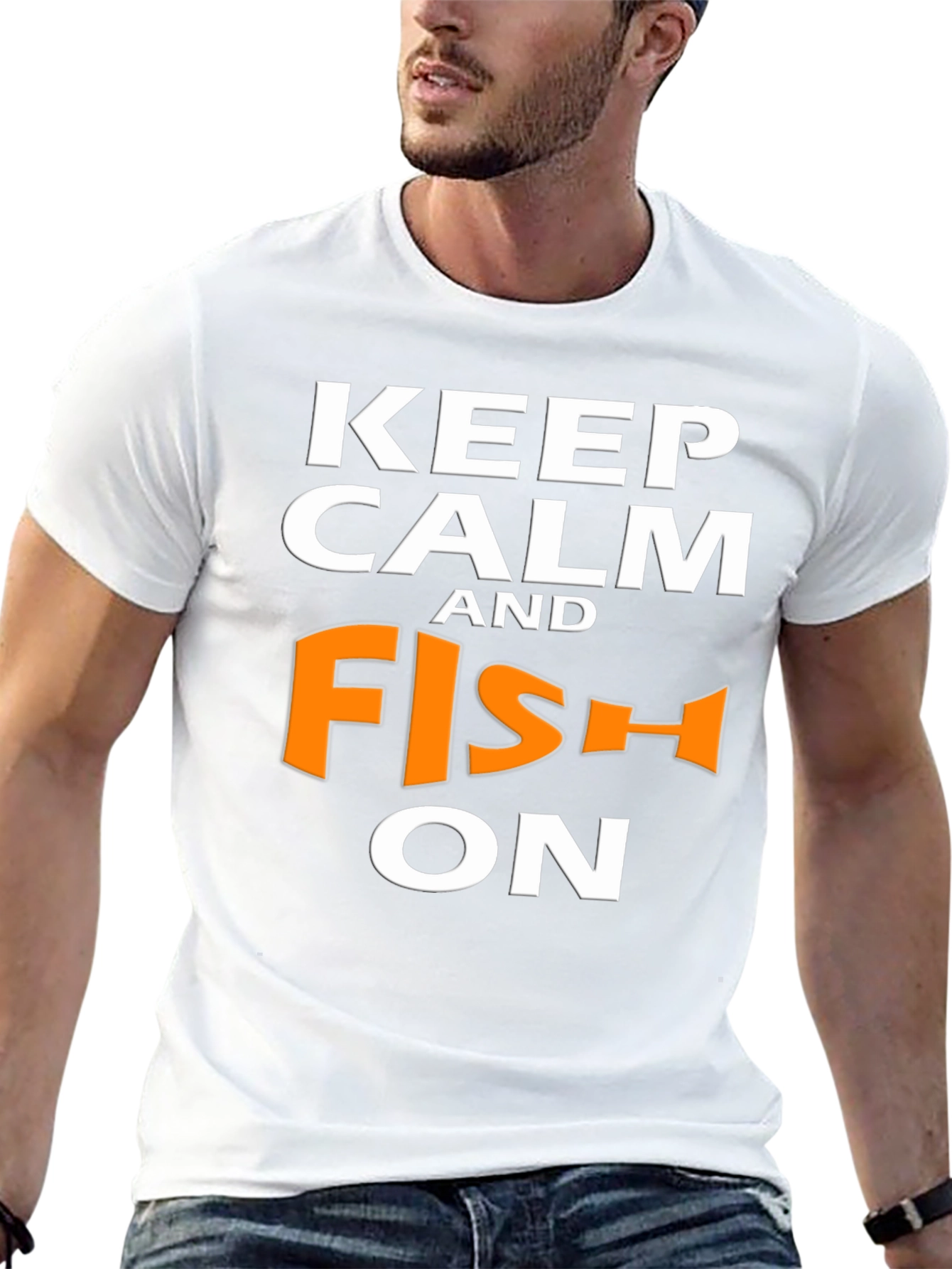 Keep Calm and Fish On T-Shirt