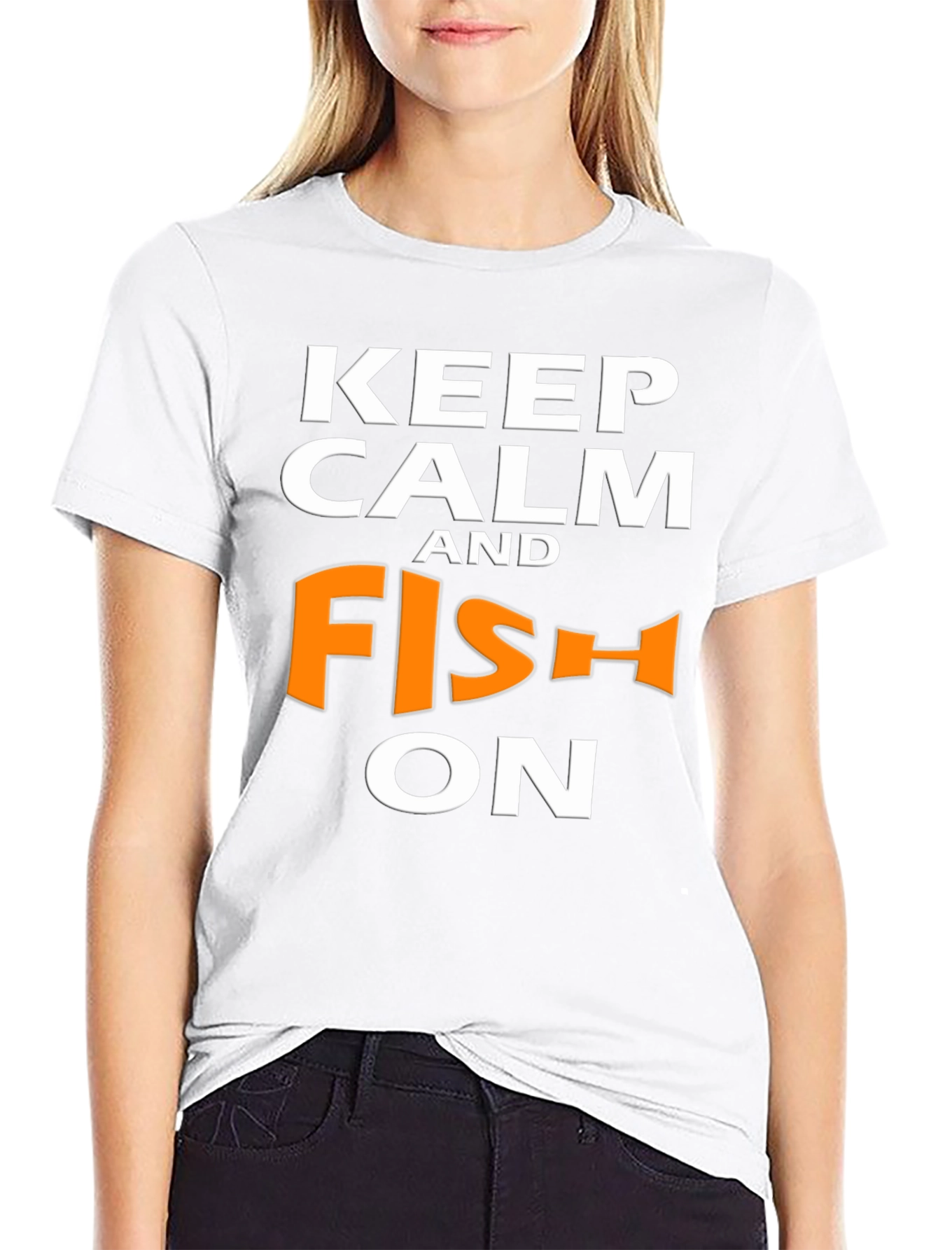 Keep Calm and Fish On T-Shirt
