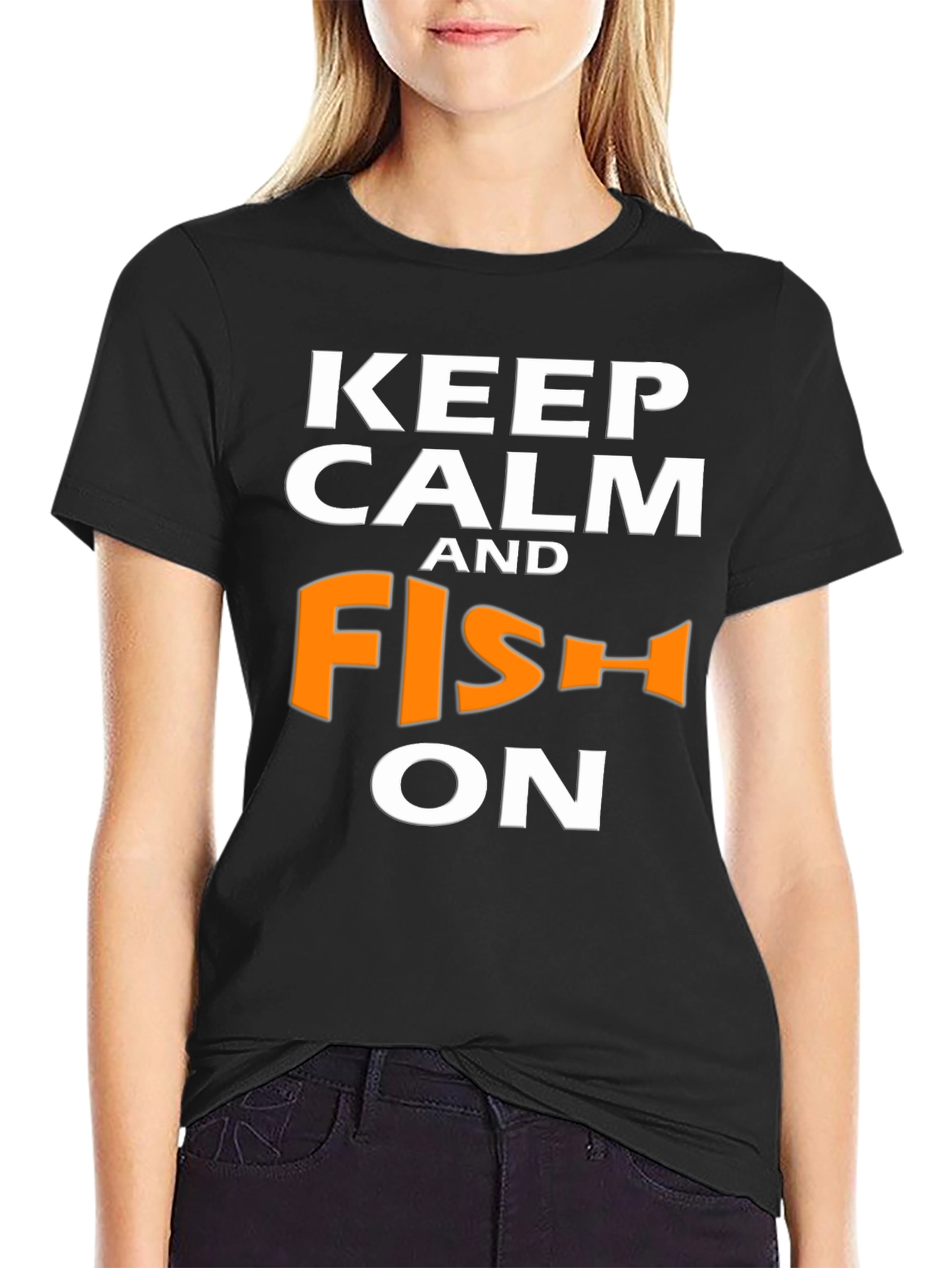 Keep Calm and Fish On T-Shirt
