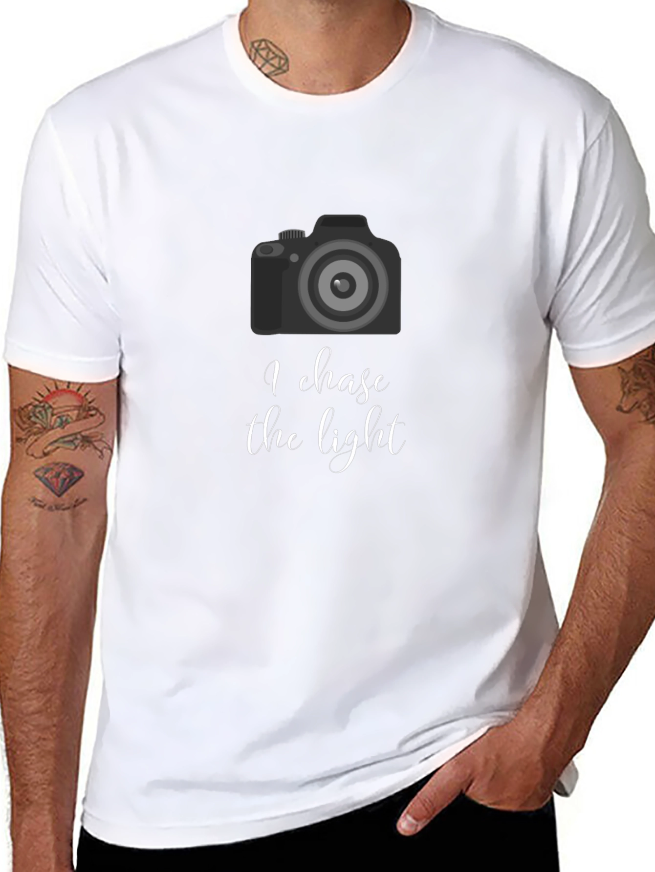 I Chase the Light Photographer T-Shirt