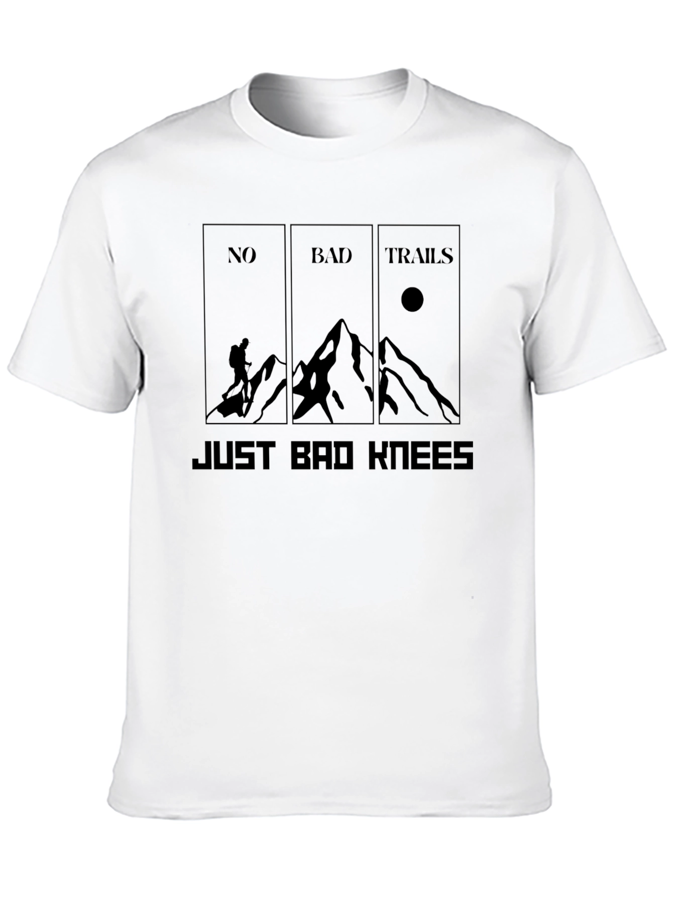 No Bad Trails Just Bad Knees Graphic Tee