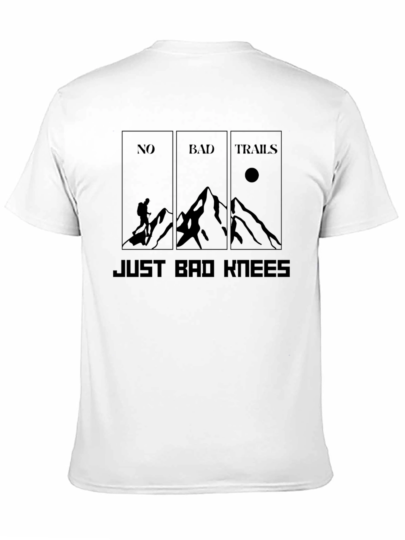 No Bad Trails Just Bad Knees Graphic Tee