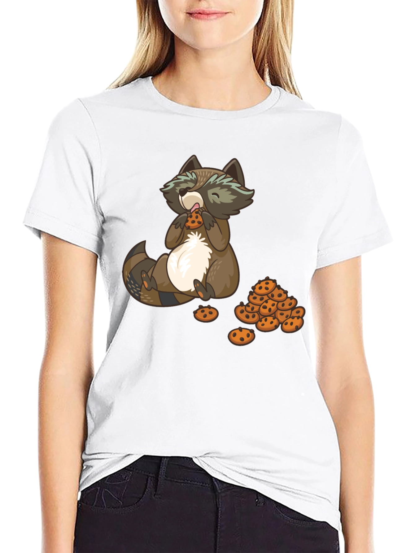 Raccoon Cookie Lover T-Shirt - Unisex