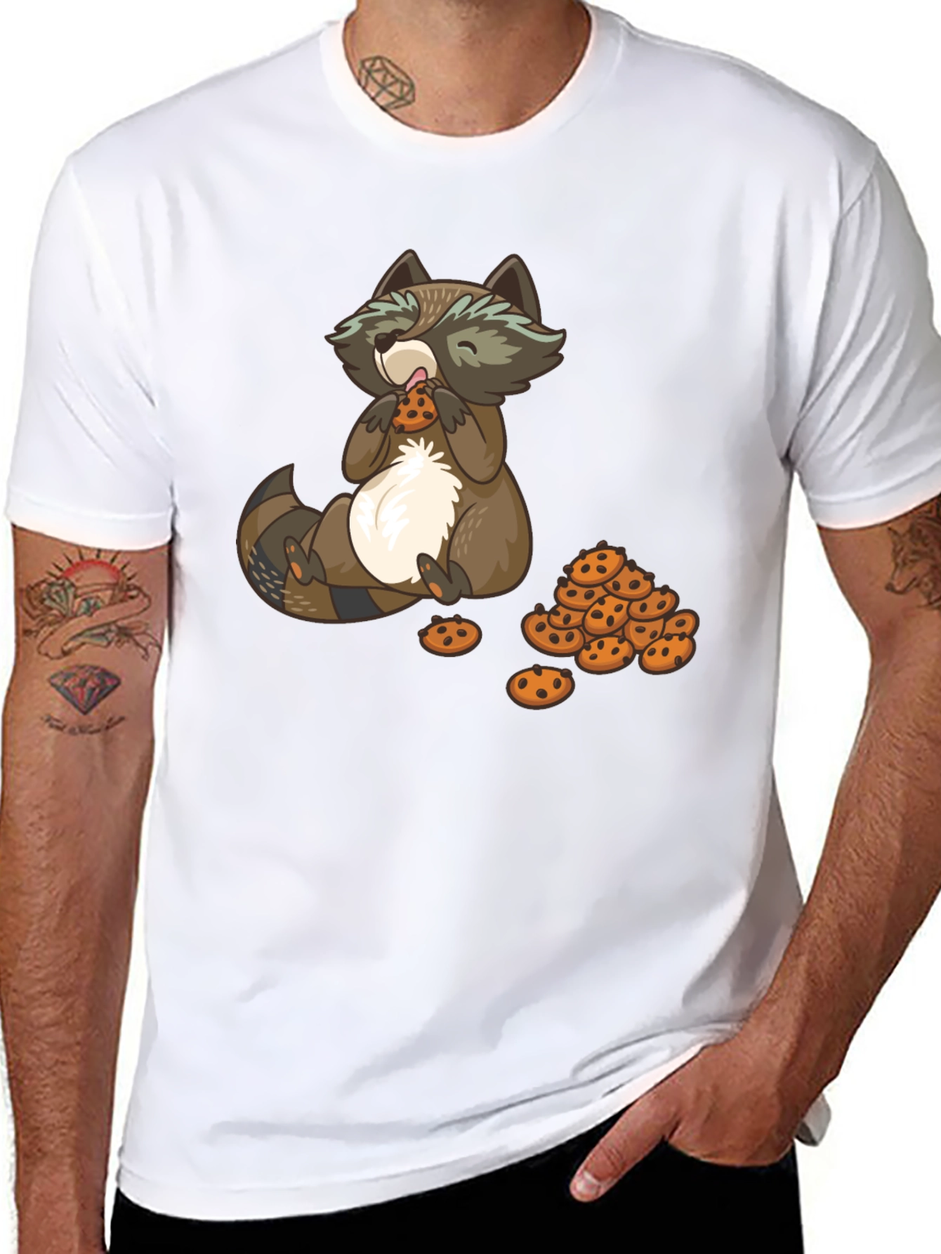 Raccoon Cookie Lover T-Shirt - Unisex