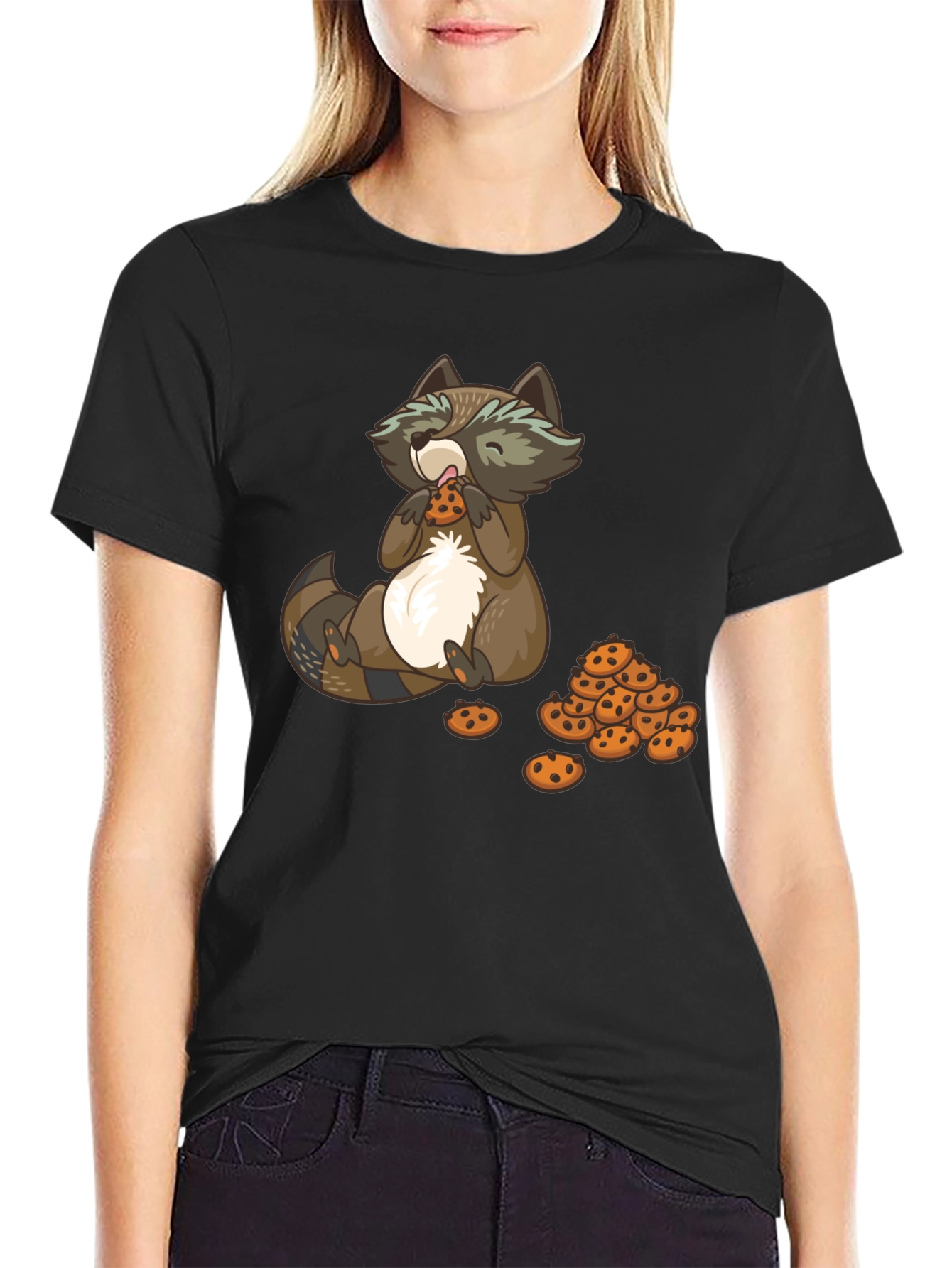 Raccoon Cookie Lover T-Shirt - Unisex