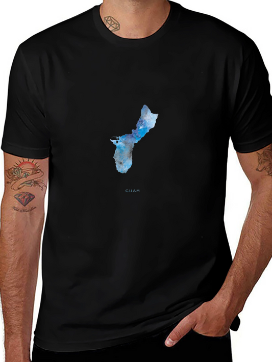 Guam Watercolor Map Tee - Island Pride T-Shirt