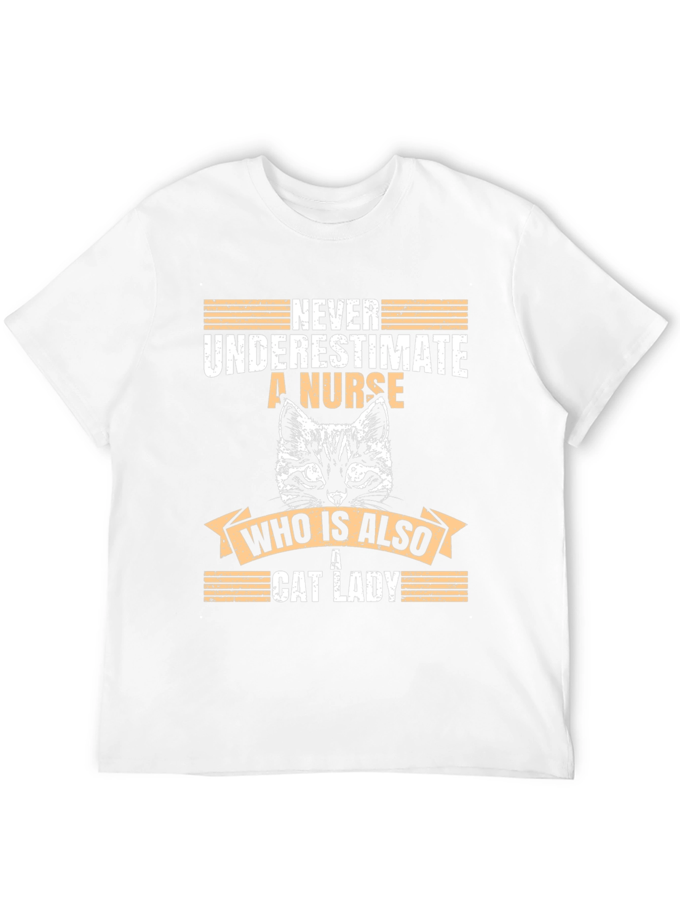 Never Underestimate a Nurse Cat Lady T-Shirt