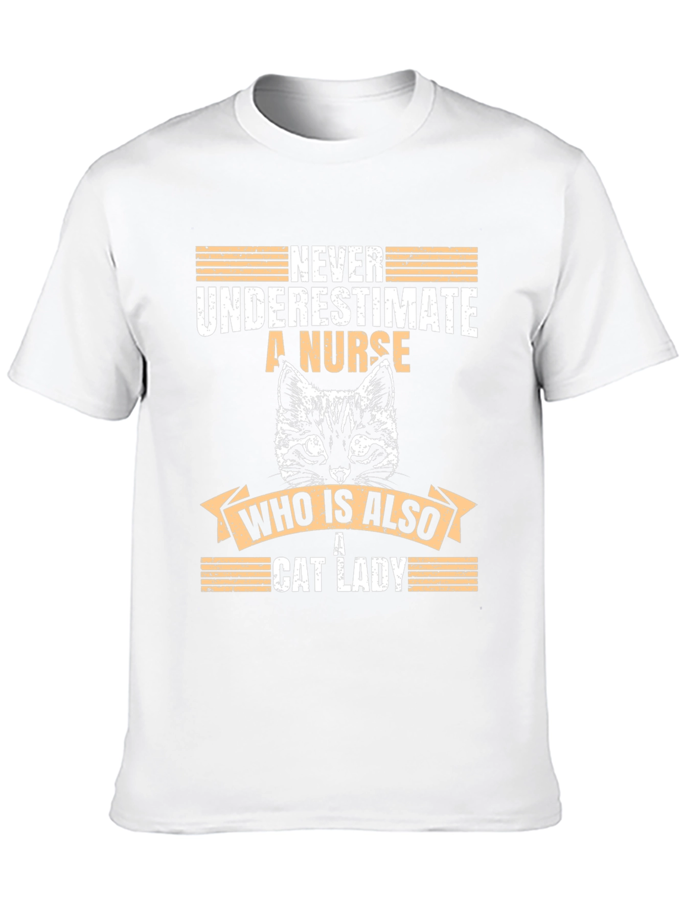 Never Underestimate a Nurse Cat Lady T-Shirt