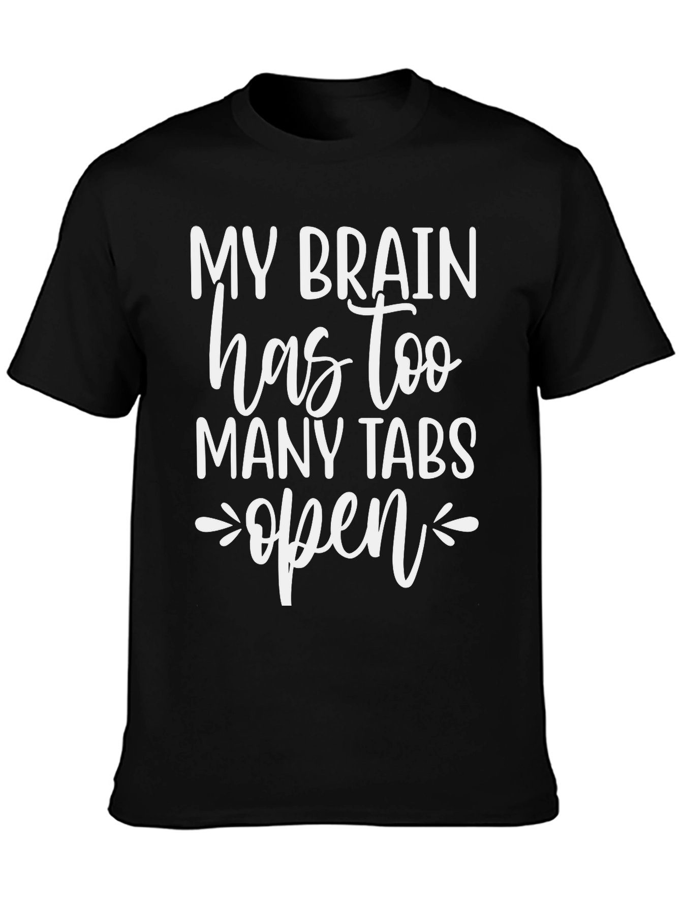 Funny Brain Tabs T-Shirt - Humor Tee