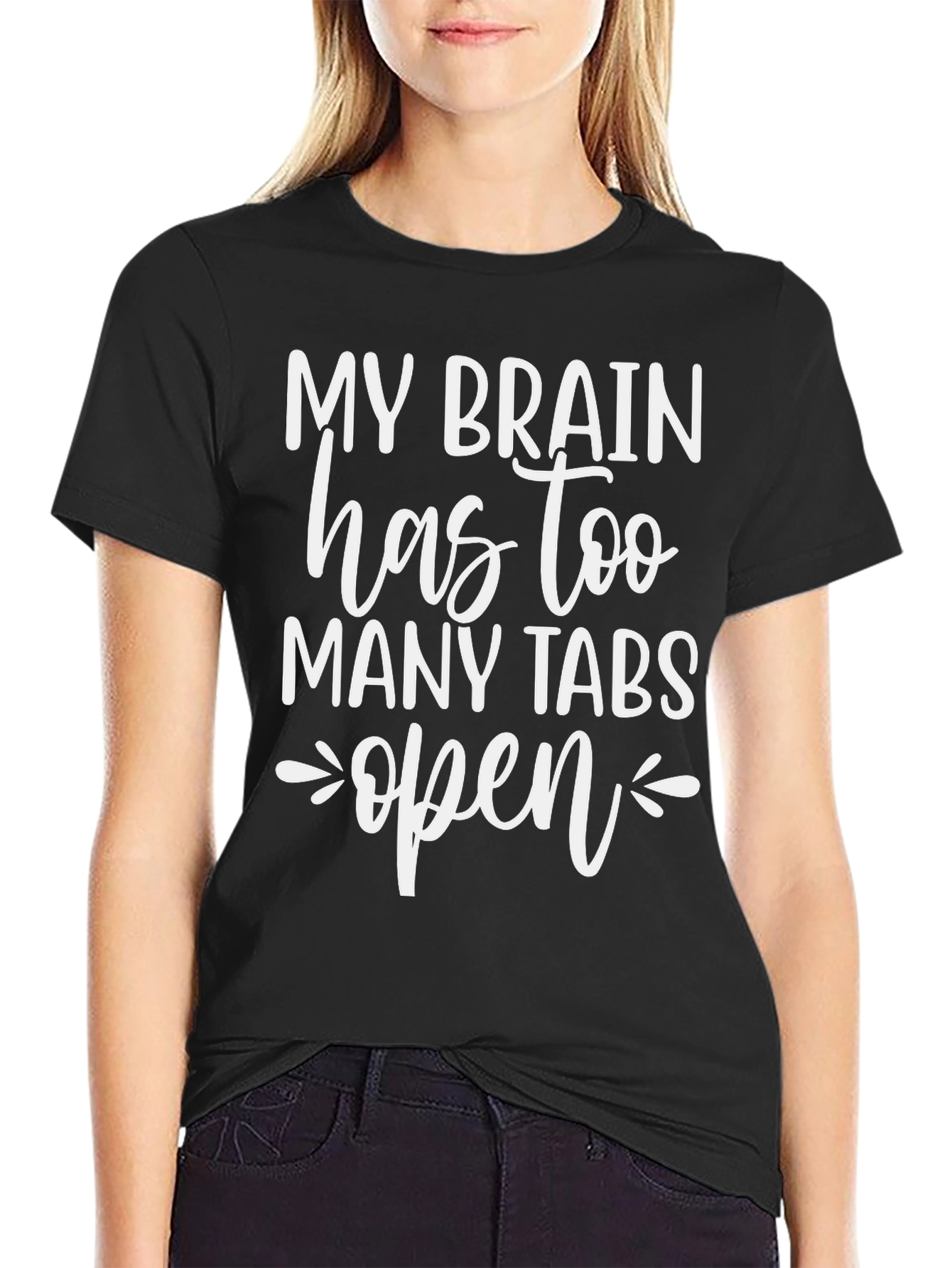 Funny Brain Tabs T-Shirt - Humor Tee