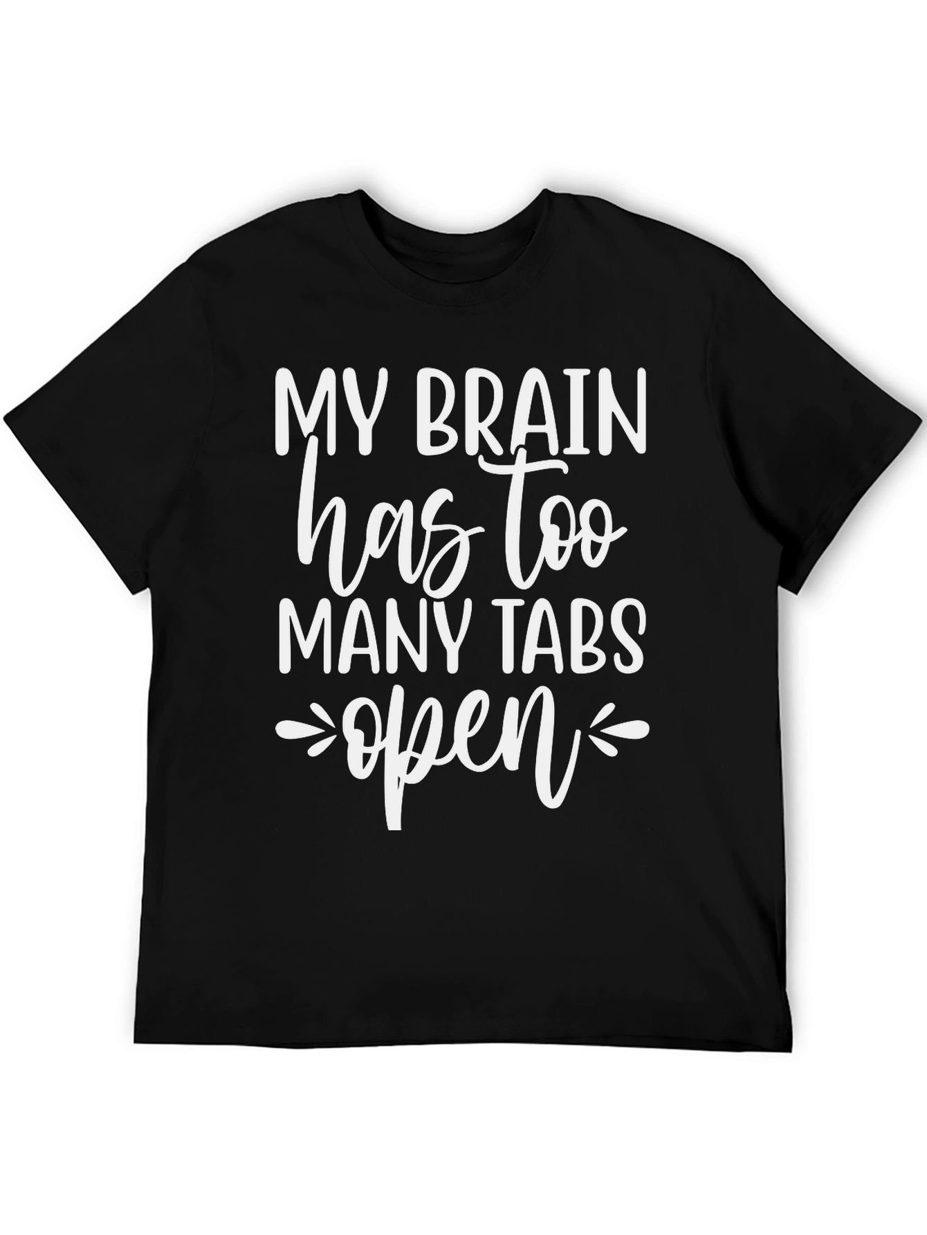 Funny Brain Tabs T-Shirt - Humor Tee