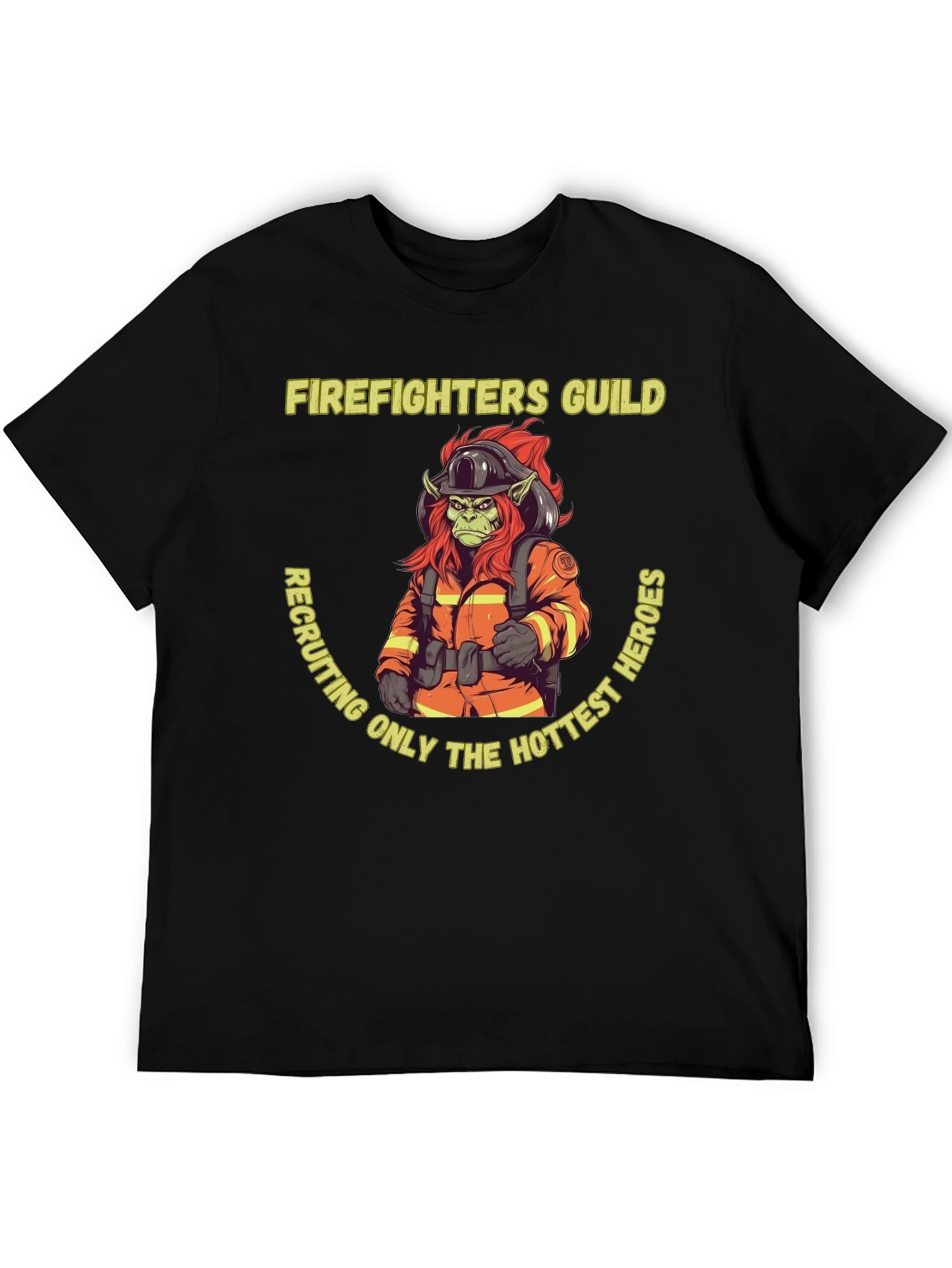 Firefighters Guild Hottest Heroes Graphic Tee