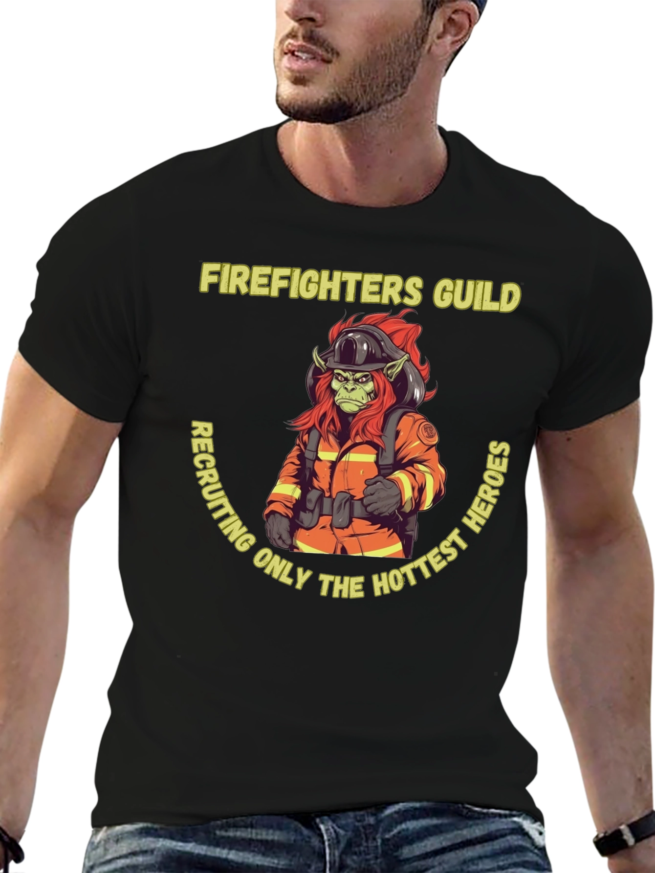 Firefighters Guild Hottest Heroes Graphic Tee