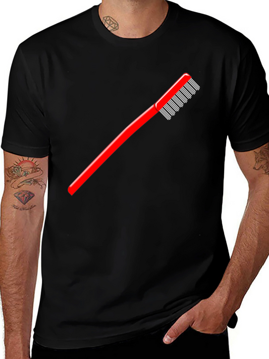 Red Comb Graphic Tee - Stylish & Unique