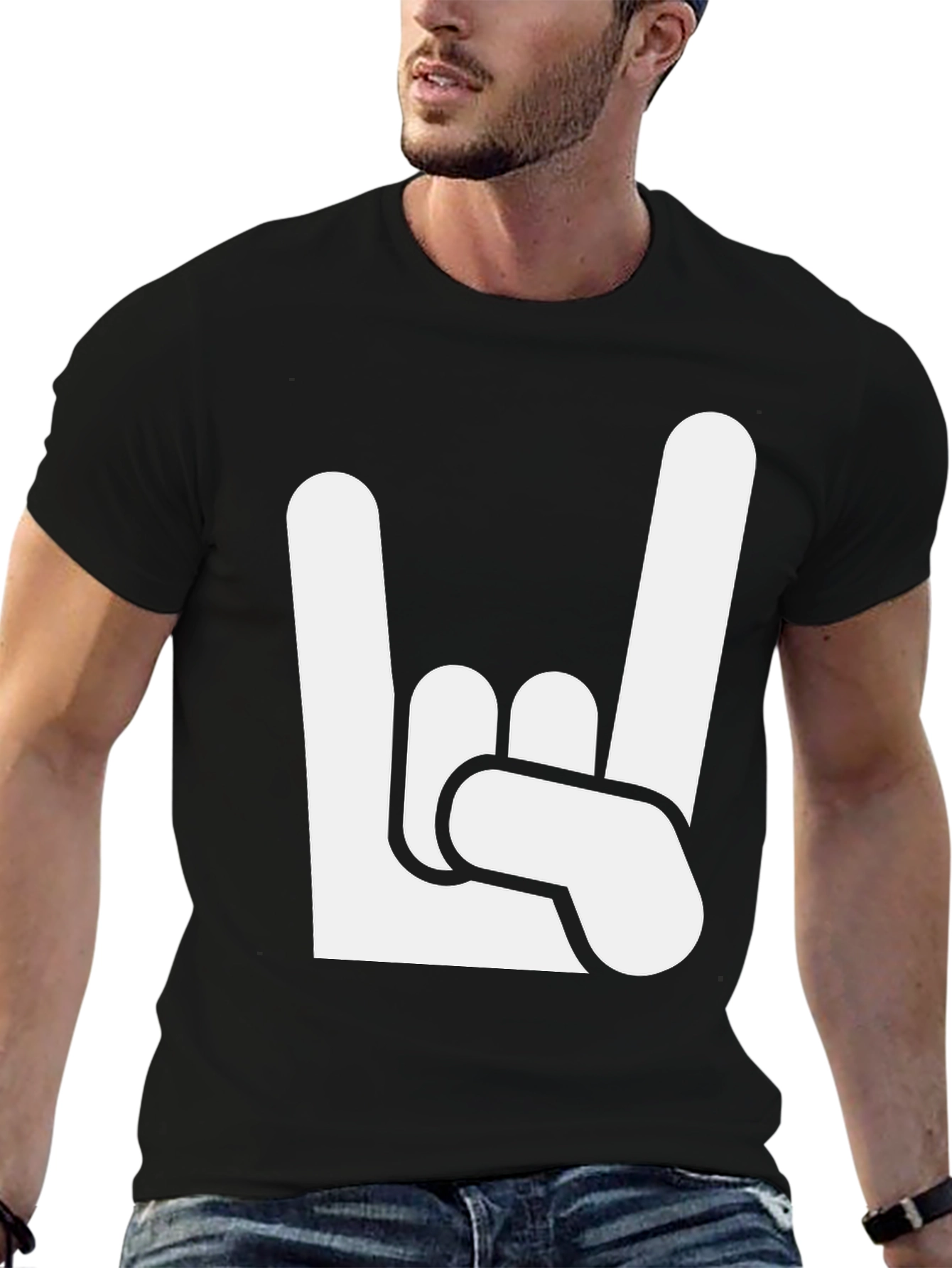 Rock On T-Shirt - Metal Hand Sign Graphic Tee