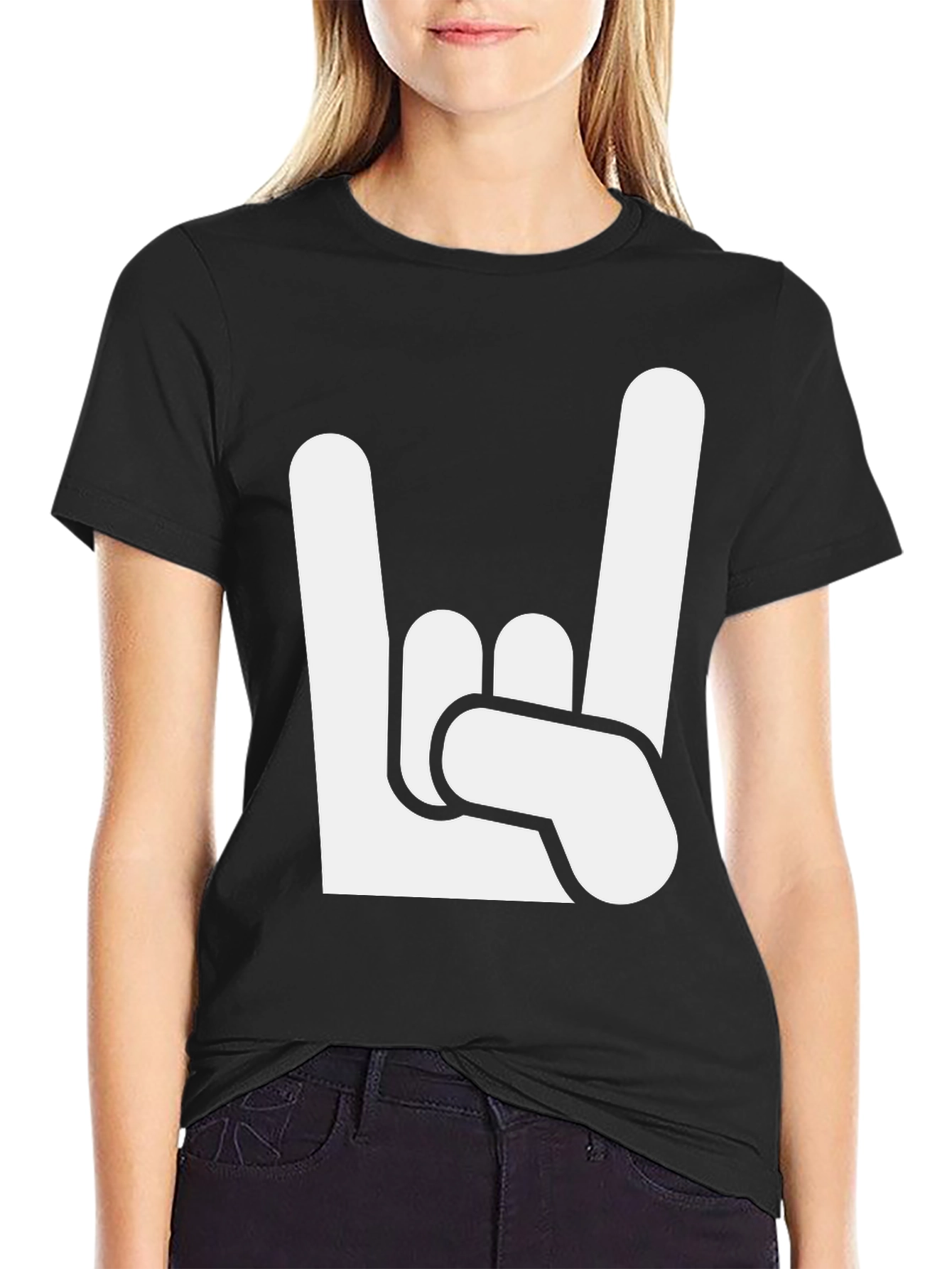 Rock On T-Shirt - Metal Hand Sign Graphic Tee