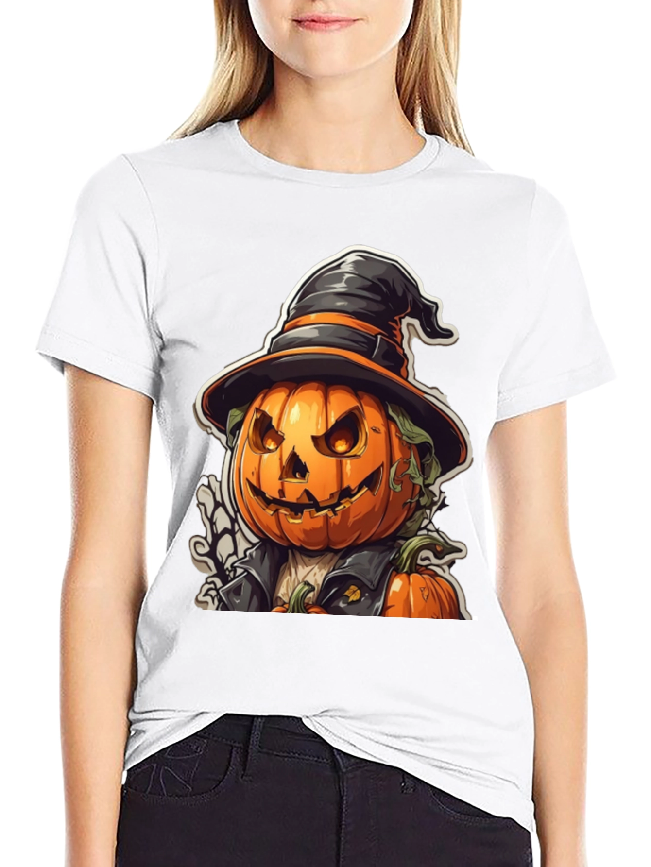 Halloween Pumpkin Head T-Shirt