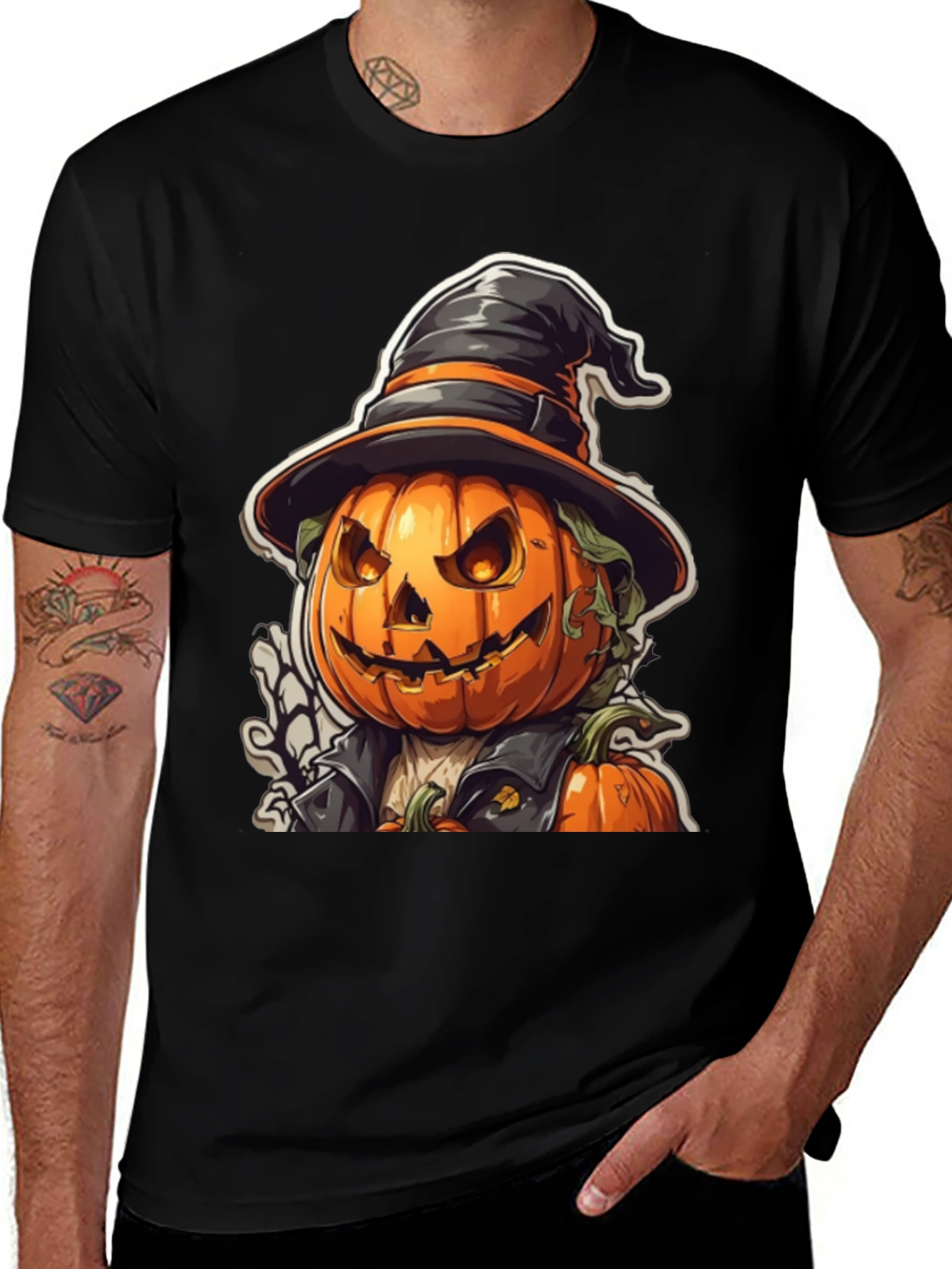 Halloween Pumpkin Head T-Shirt