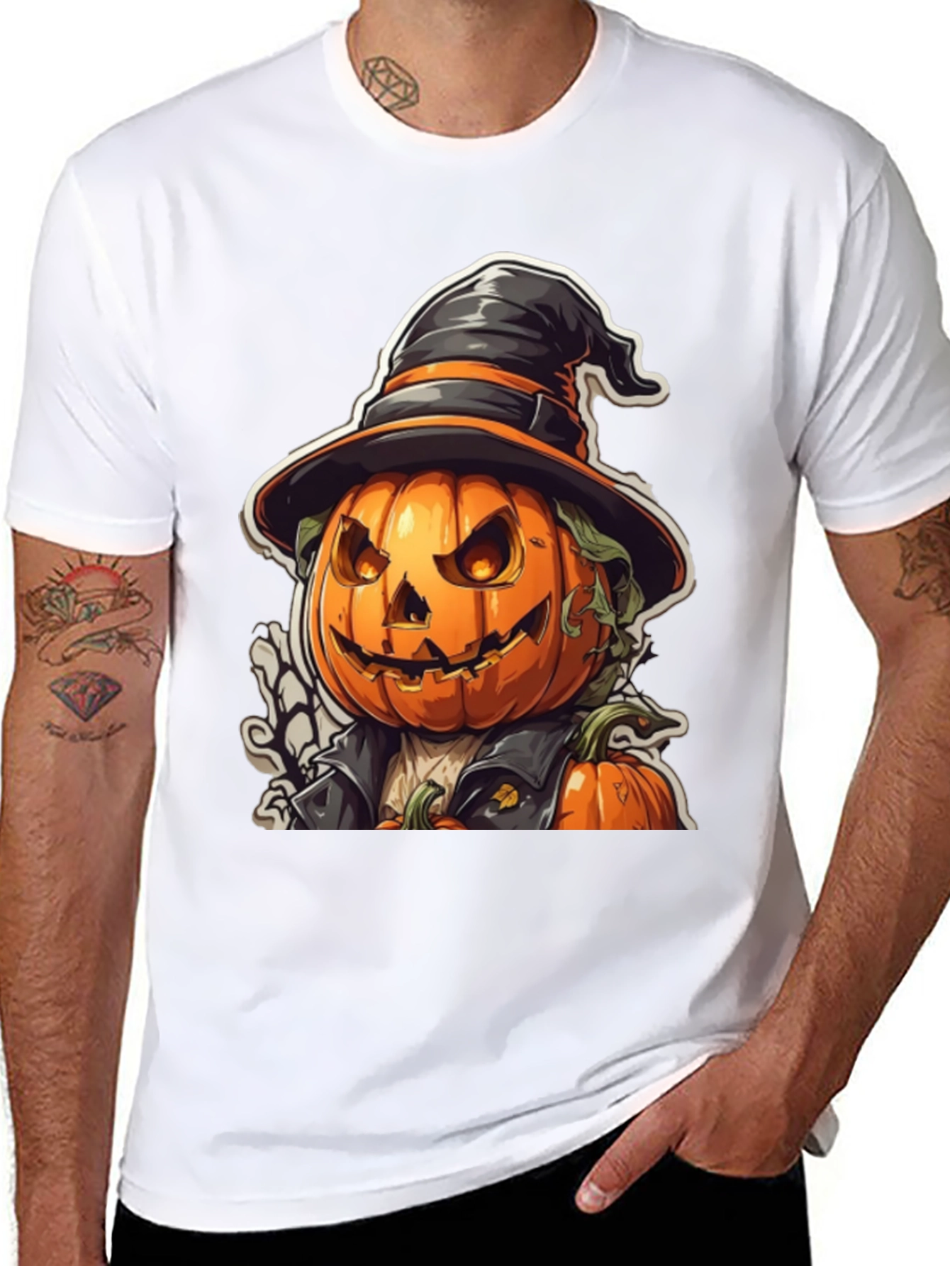 Halloween Pumpkin Head T-Shirt