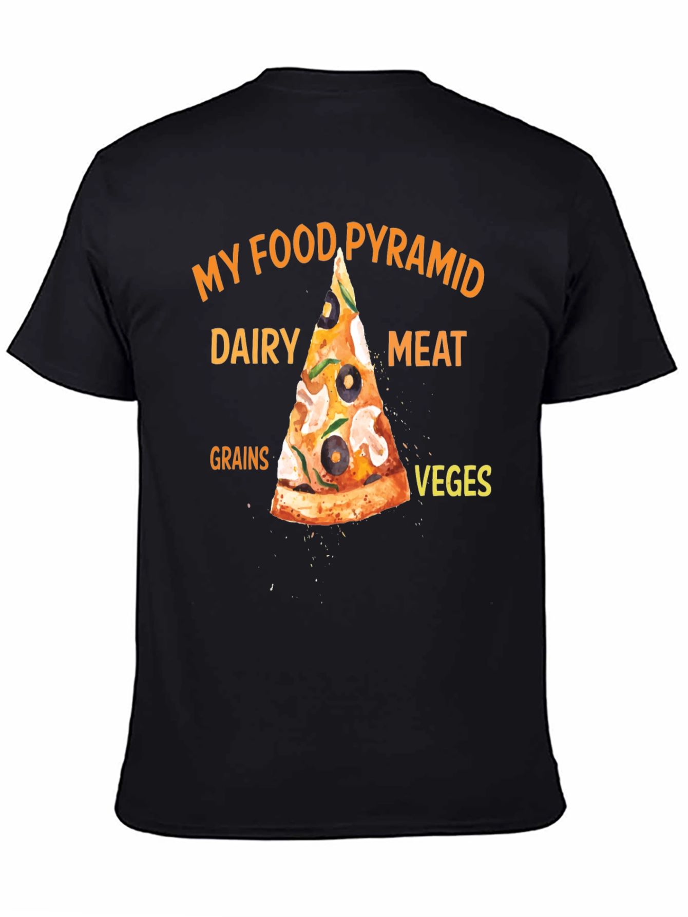 My Food Pyramid Pizza T-Shirt