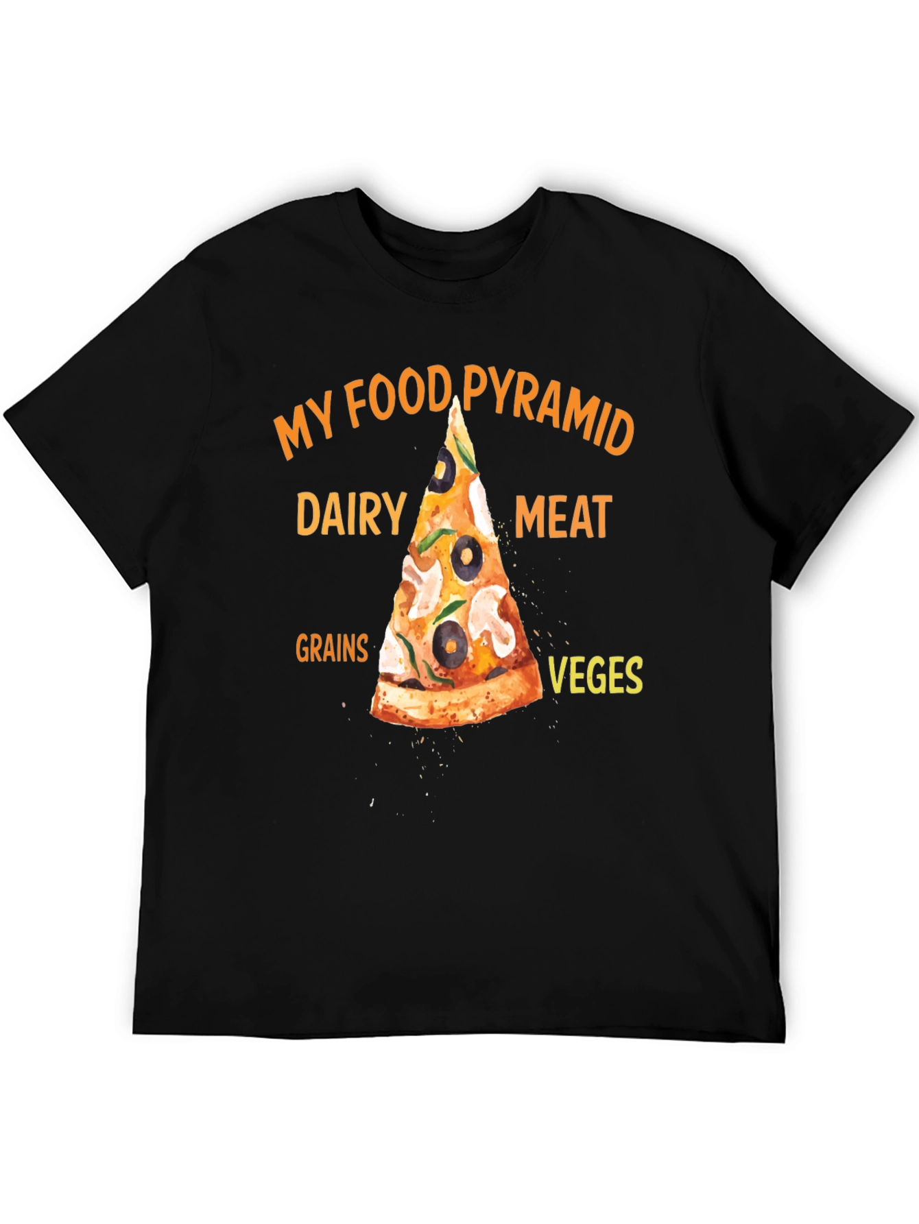 My Food Pyramid Pizza T-Shirt