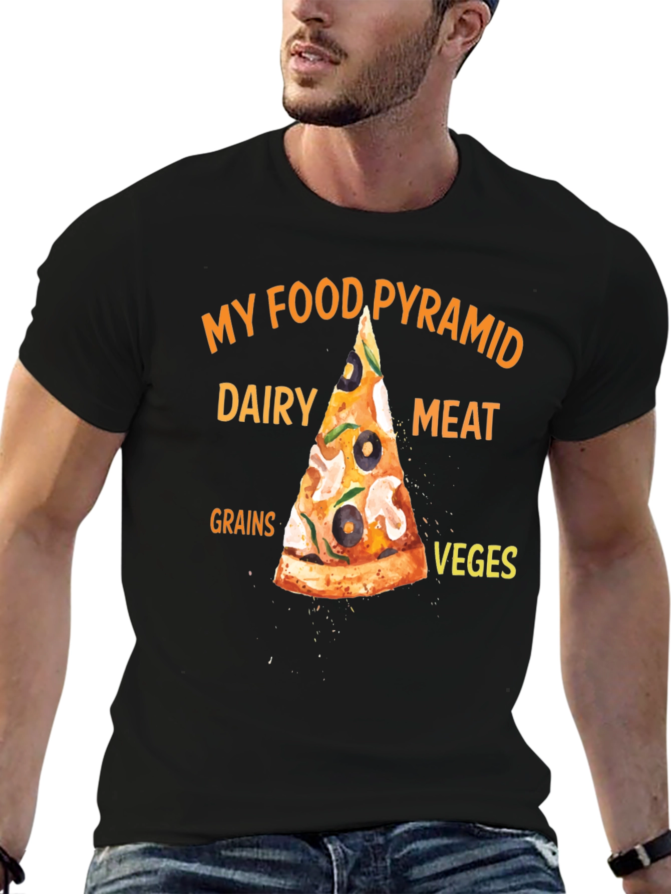 My Food Pyramid Pizza T-Shirt