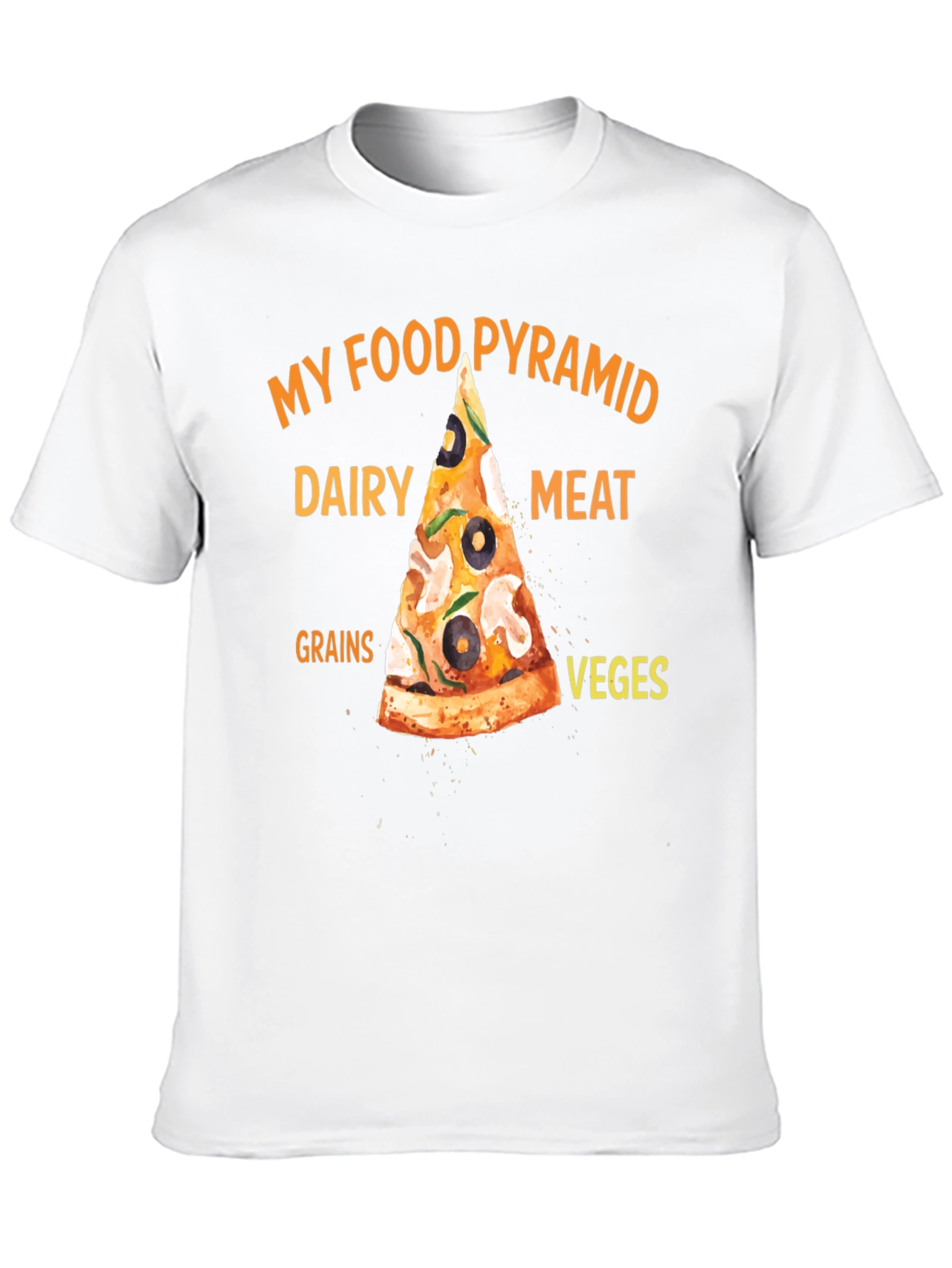My Food Pyramid Pizza T-Shirt