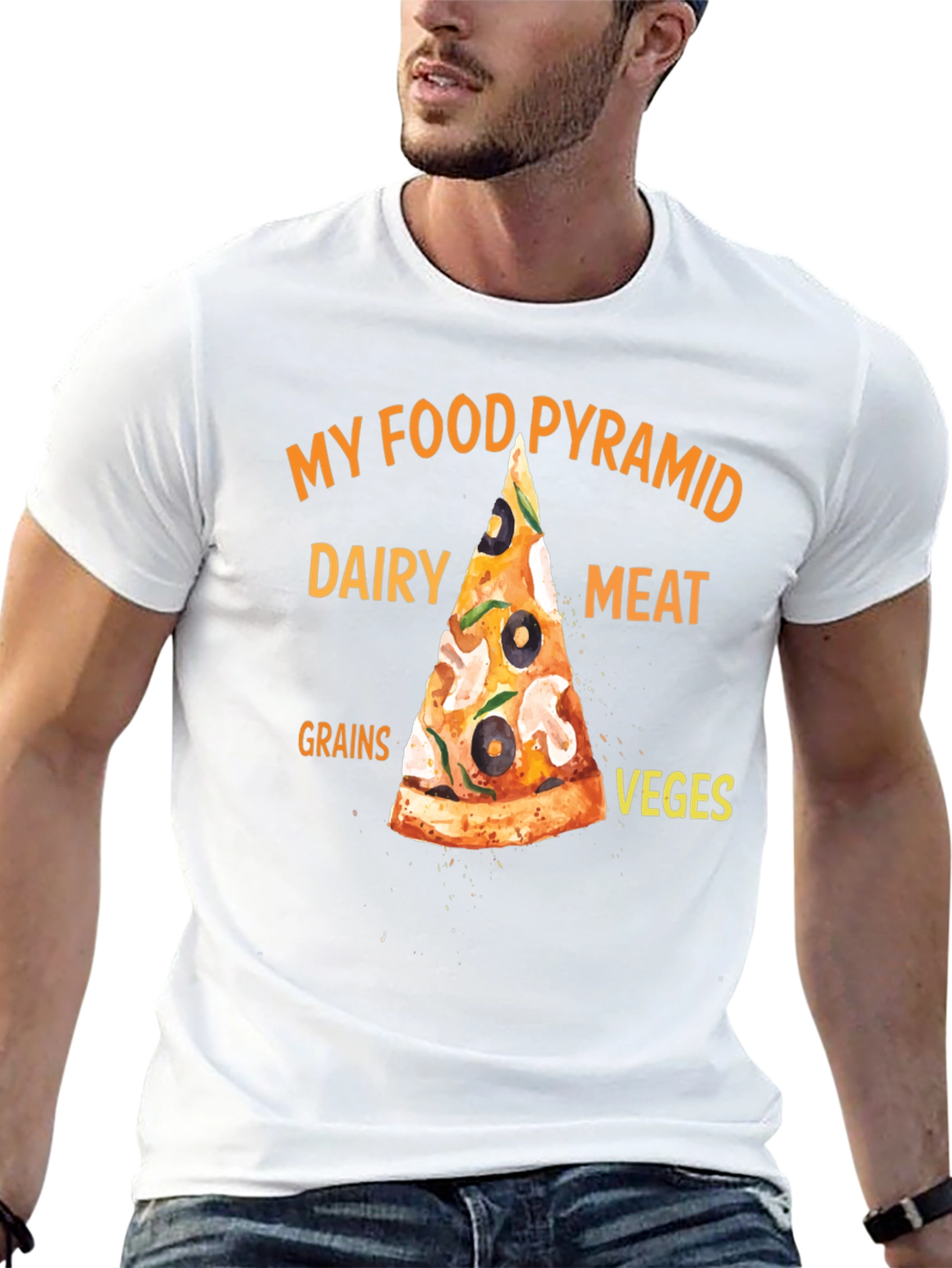 My Food Pyramid Pizza T-Shirt