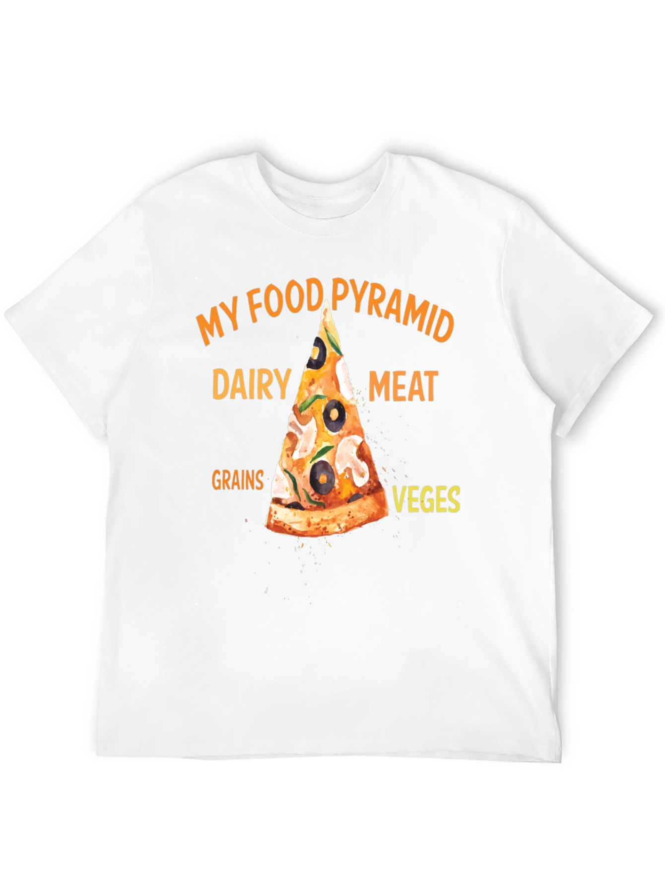 My Food Pyramid Pizza T-Shirt