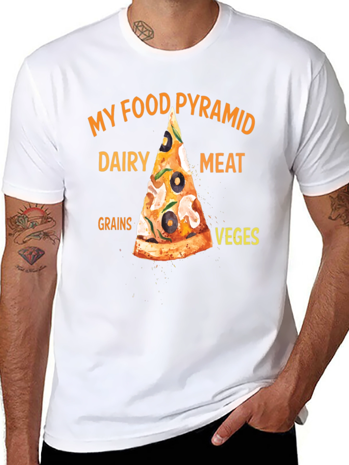 My Food Pyramid Pizza T-Shirt