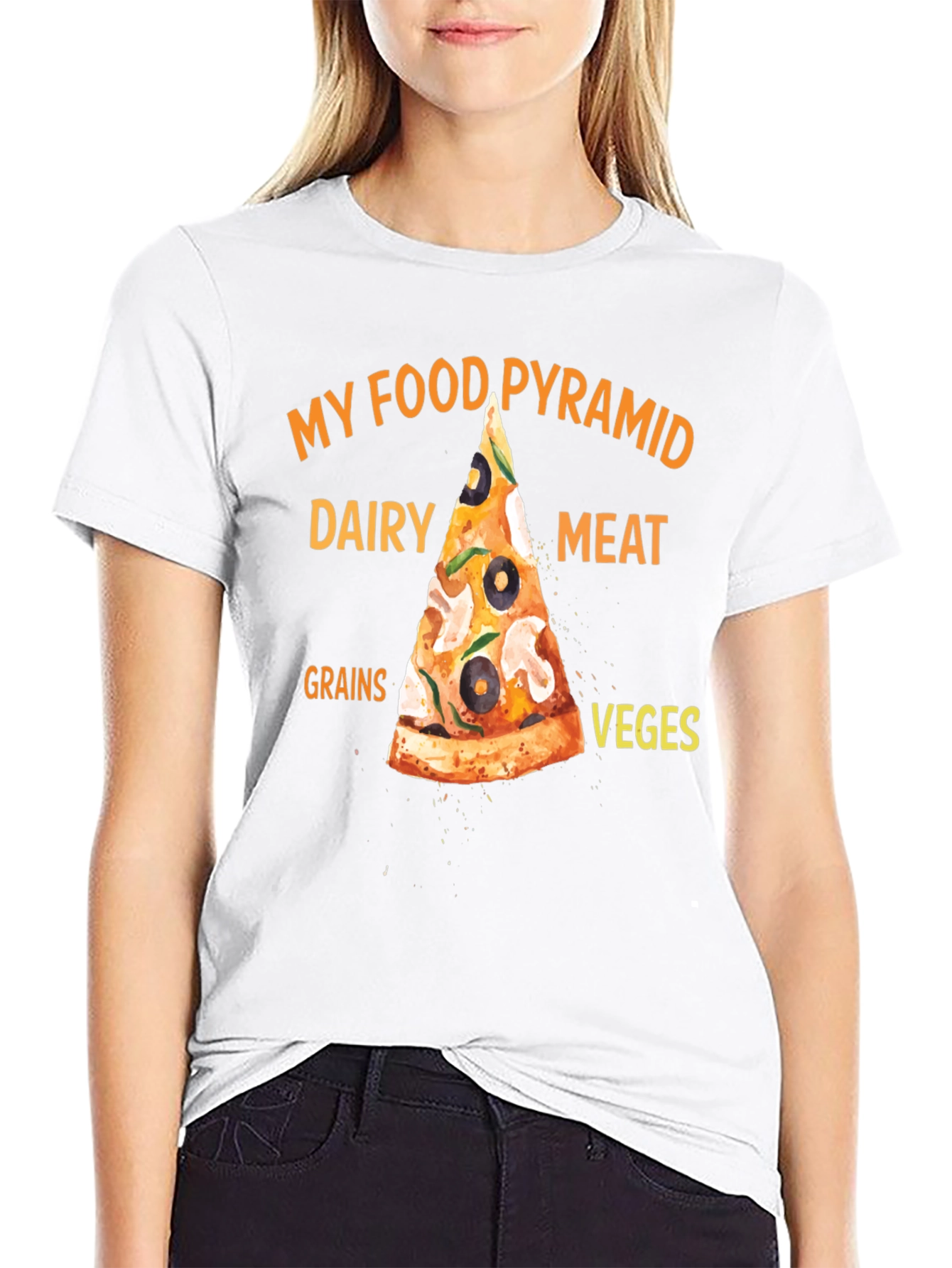 My Food Pyramid Pizza T-Shirt