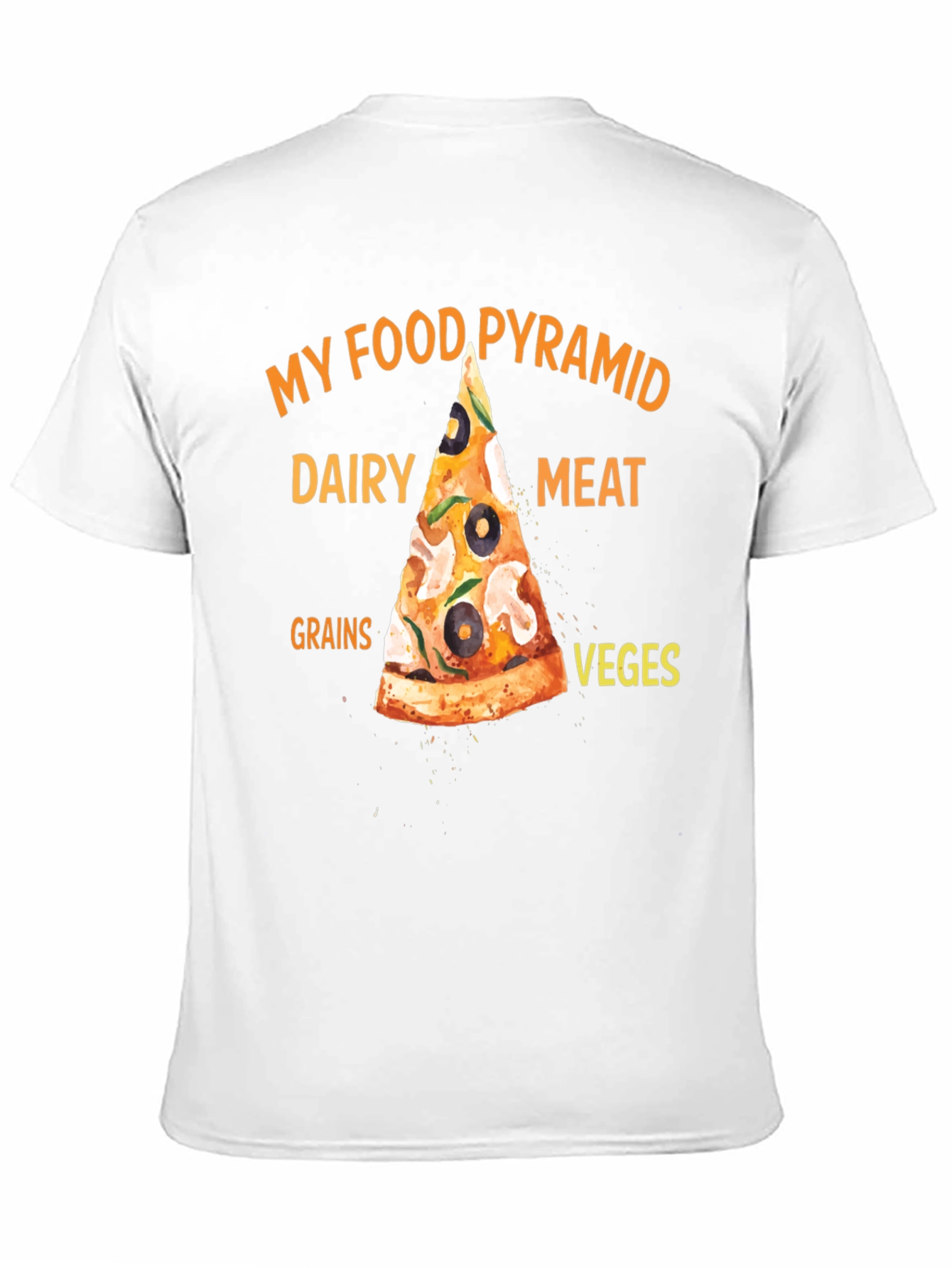 My Food Pyramid Pizza T-Shirt