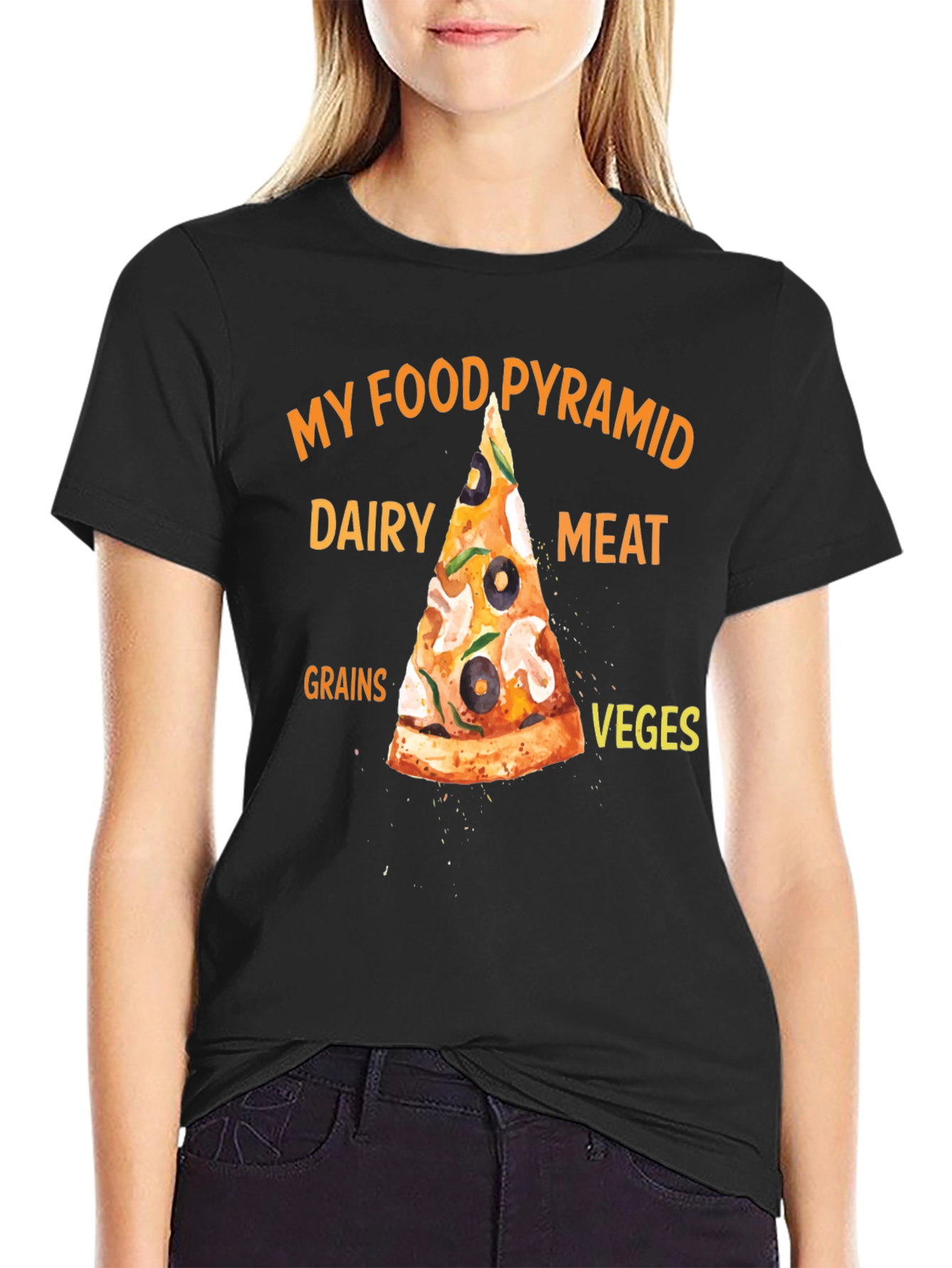 My Food Pyramid Pizza T-Shirt